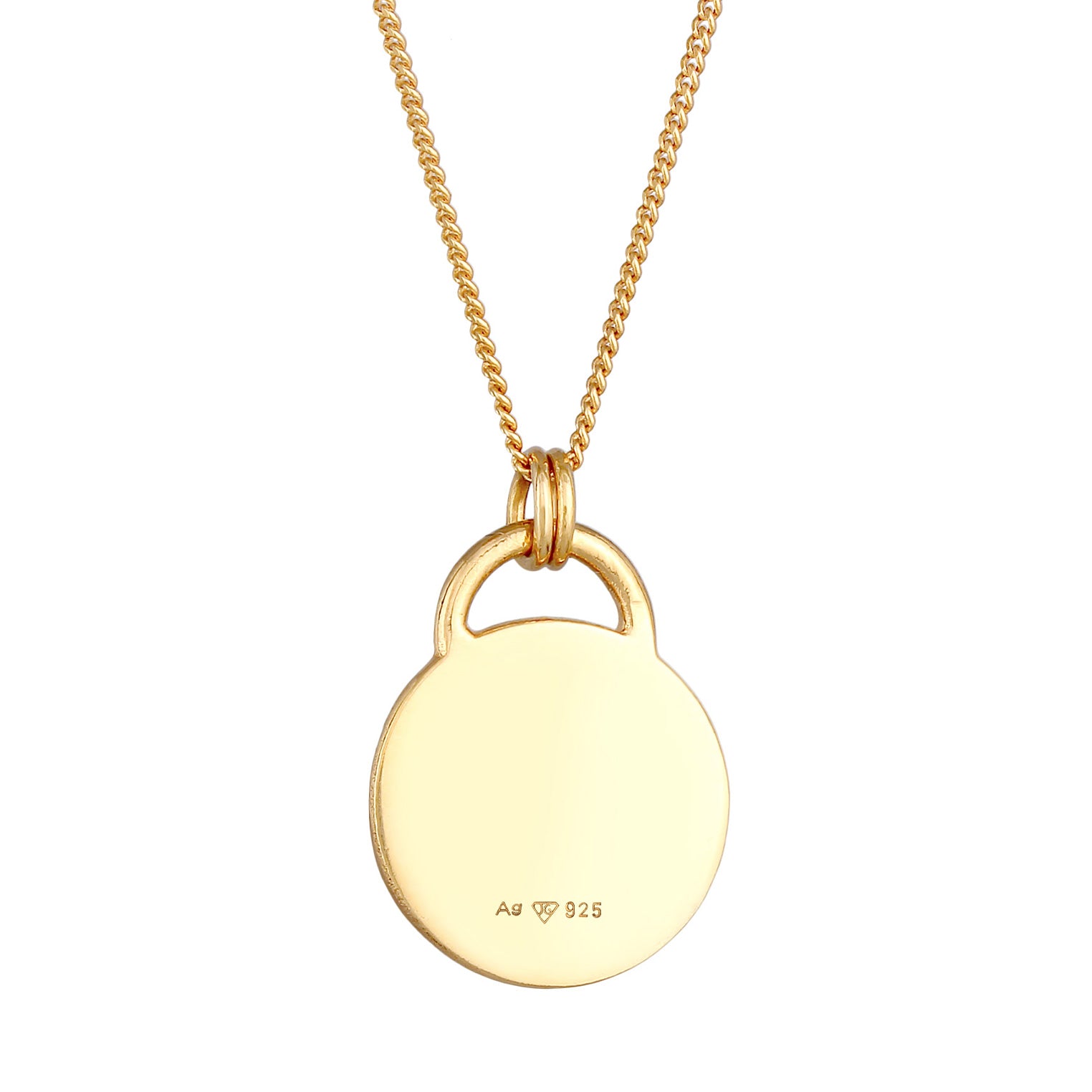 Gold - Elli | Halskette Gänseblümchen | Emaille | 925er Sterling Silber Vergoldet