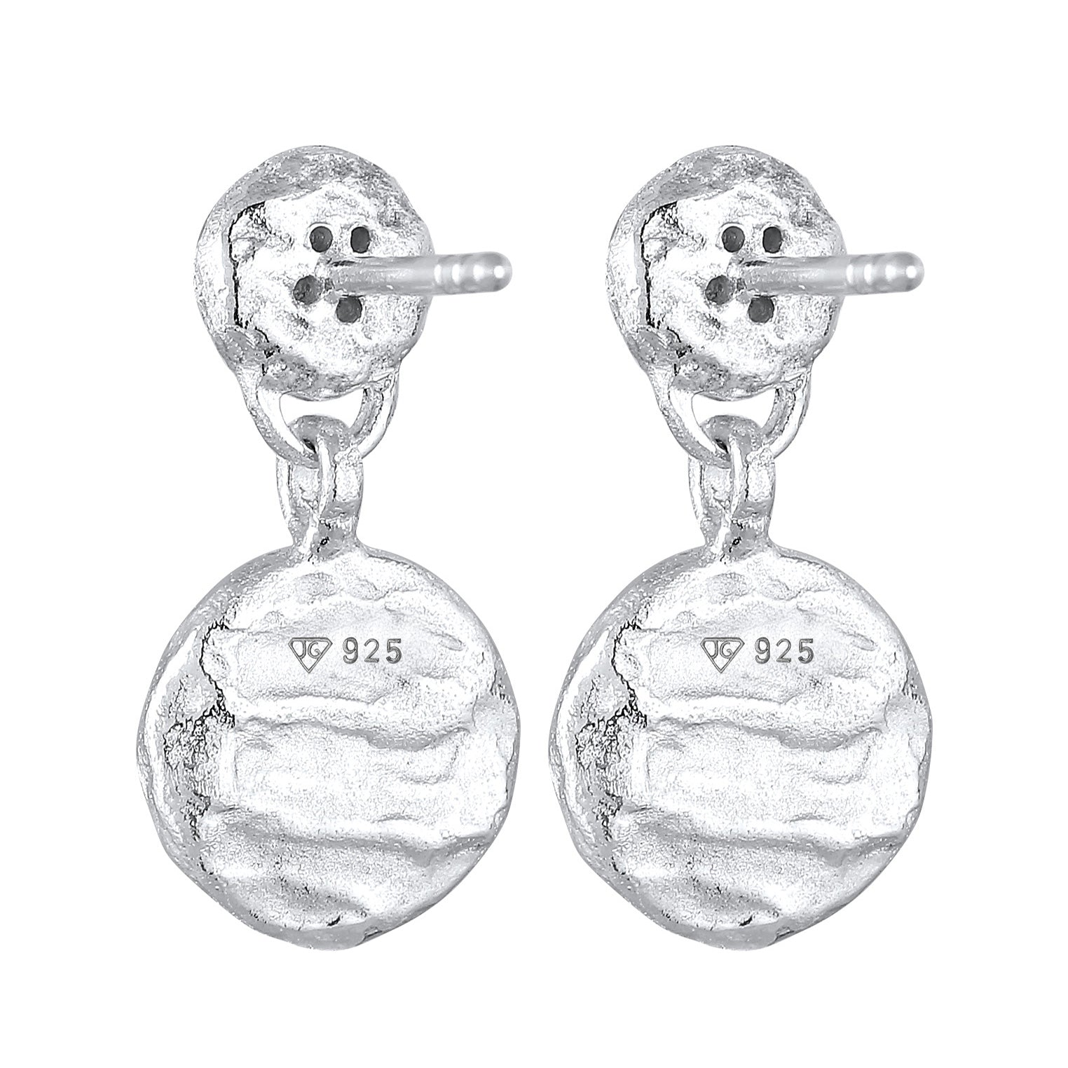 Silber - Elli DIAMONDS | Diamanten (0.05 ct) Plättchen Vintage 925 Silber