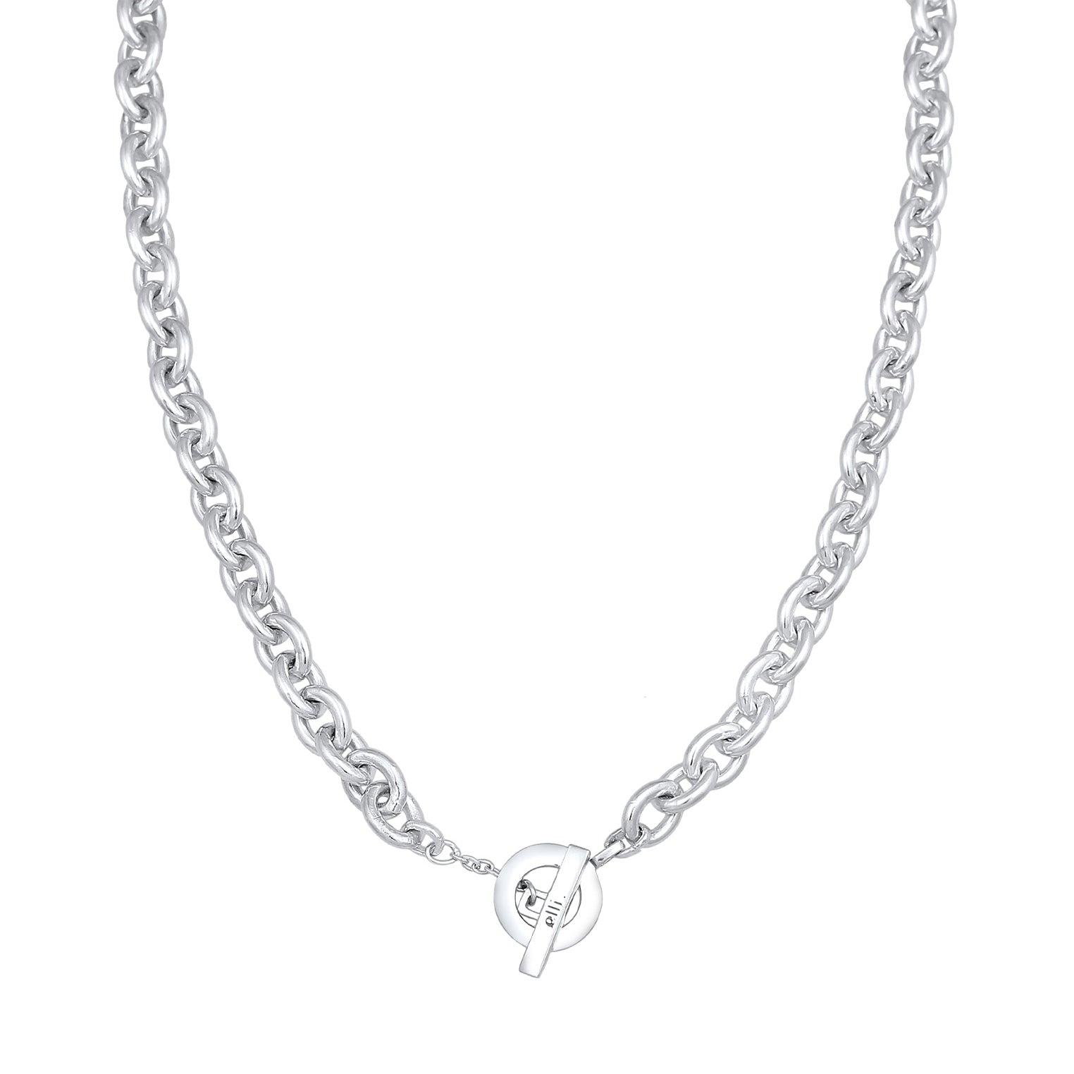 Silber - Elli PREMIUM | Glieder-Halskette Grob | 925er Sterling Silber