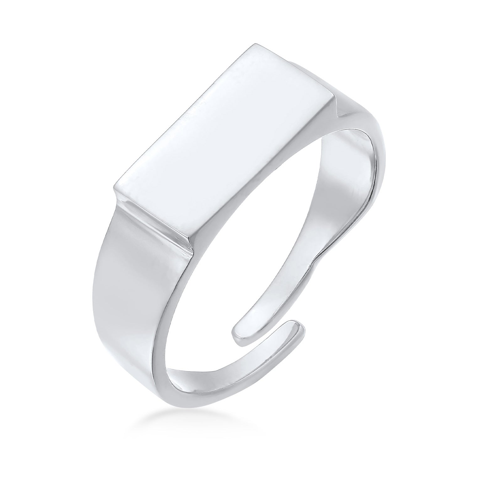 Silber - Elli | Siegelring Offen | 925er Sterling Silber