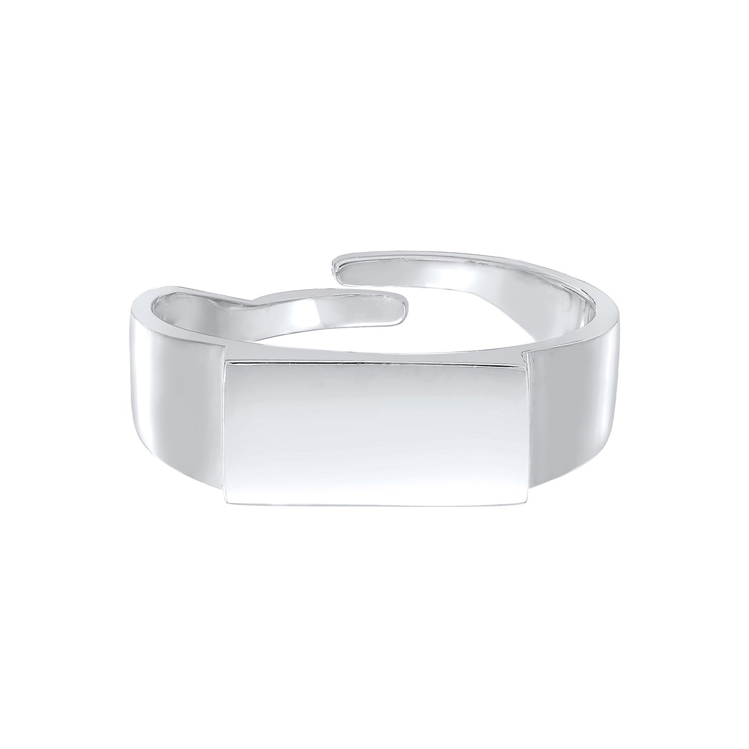 Silber - Elli | Siegelring Offen | 925er Sterling Silber
