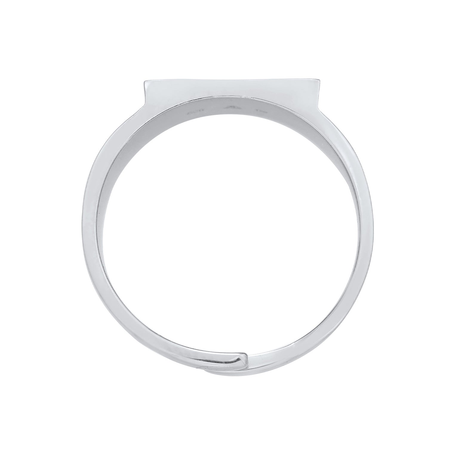 Silber - Elli | Siegelring Offen | 925er Sterling Silber