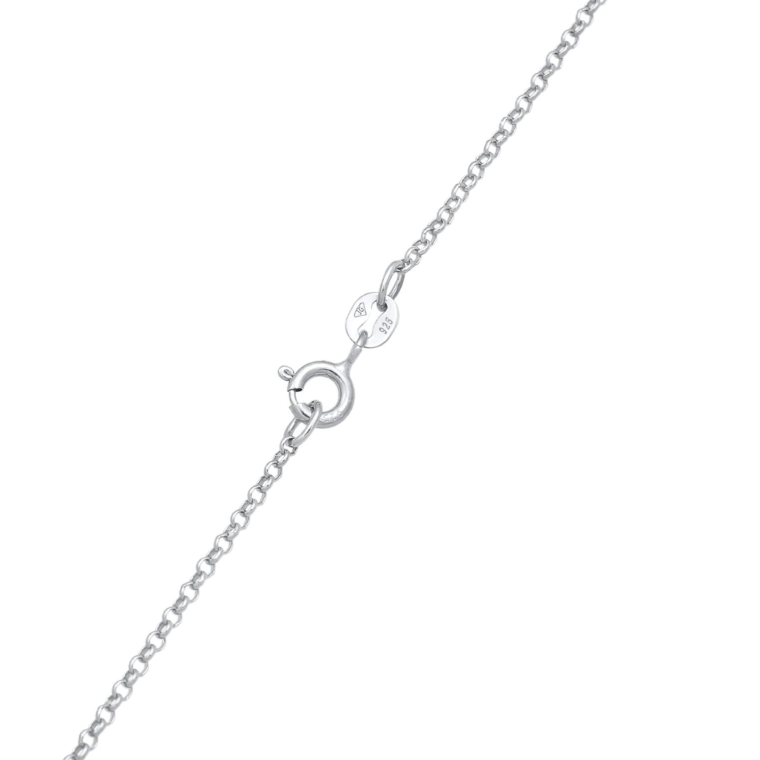 Silber - Elli | Halskette Plättchen 555 Change | 925er Sterling Silber