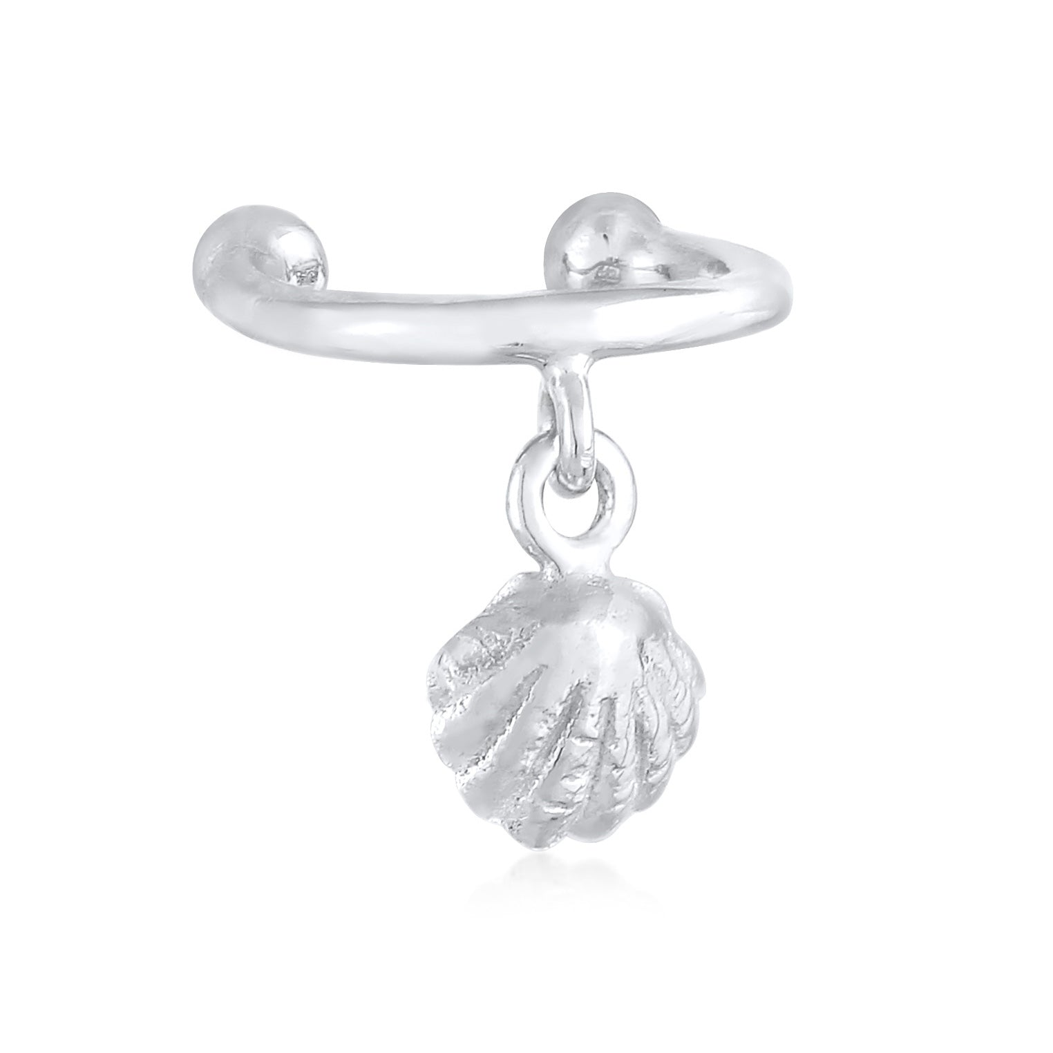 Silber - Elli | Earcuff Muschel | 925er Sterling Silber