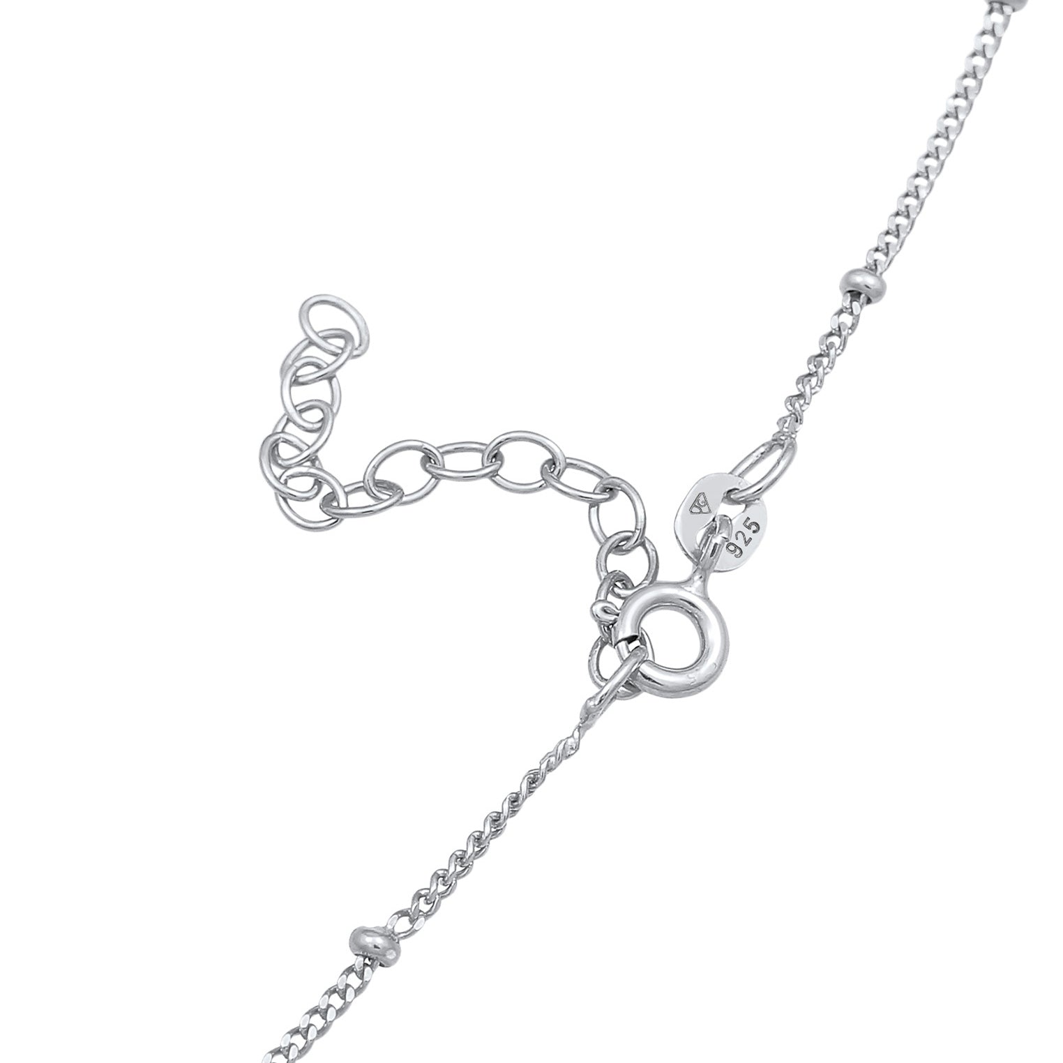 Silber - Elli | Schmuckset Halbmond | Mondstein (Weiß) | 925er Sterling Silber