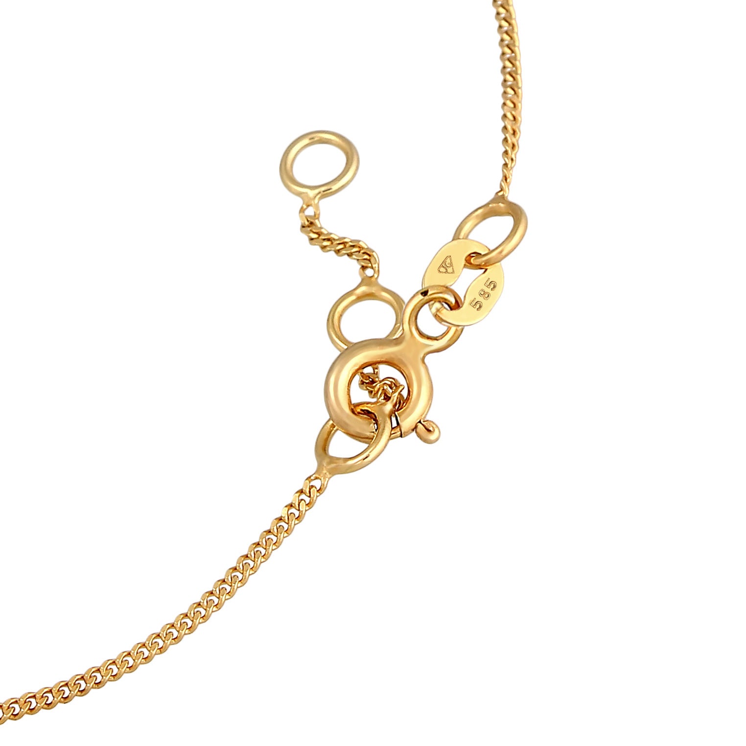 Gold - Elli PREMIUM | Armband Kleeblatt | 585er Gelbgold