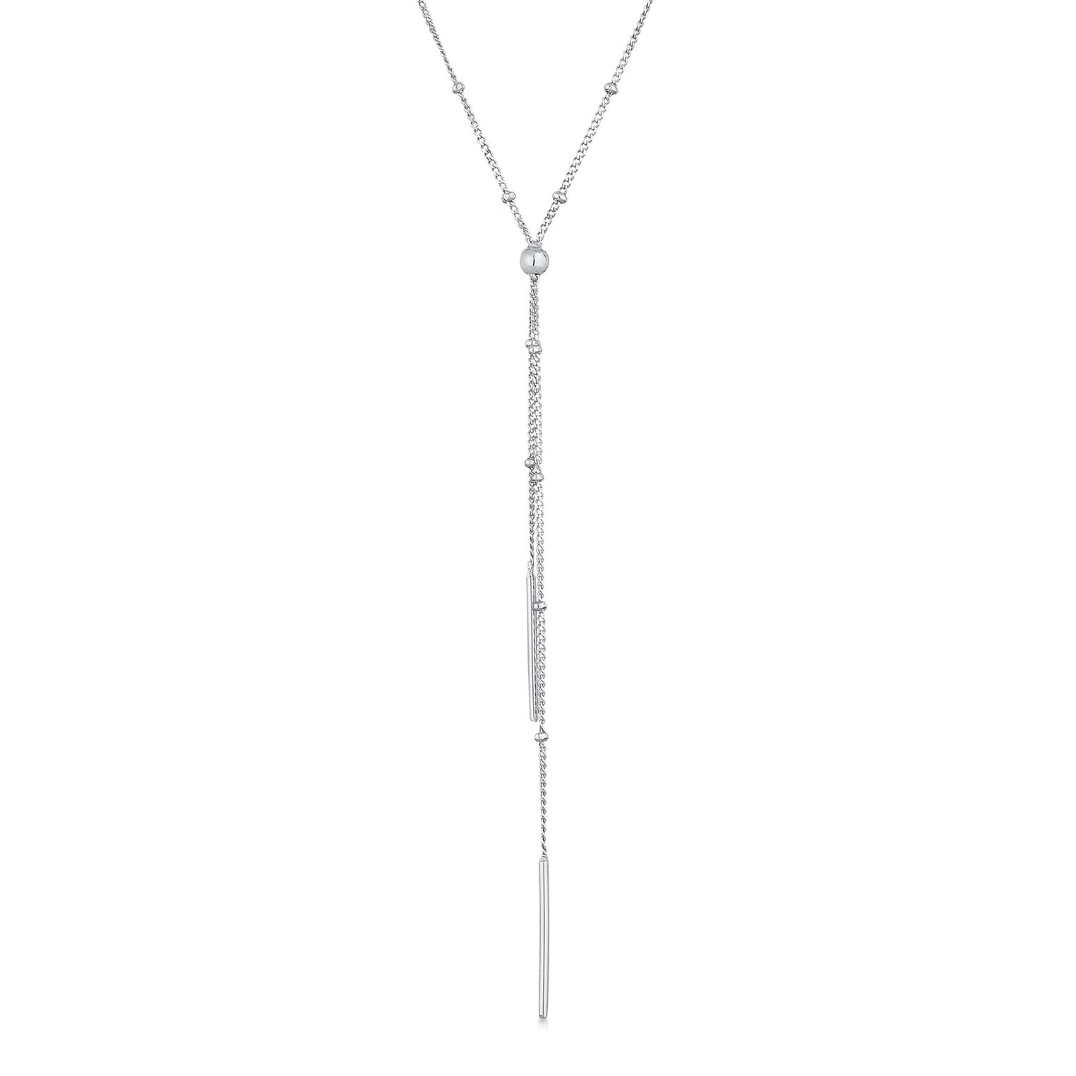 Silber - Elli | Y-Halskette Geo | 925er Sterling Silber