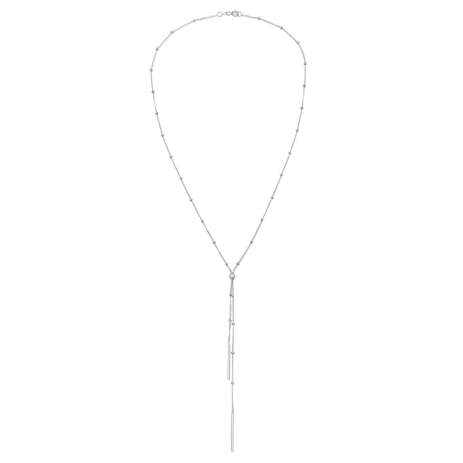 Silber - Elli | Y-Halskette Geo | 925er Sterling Silber