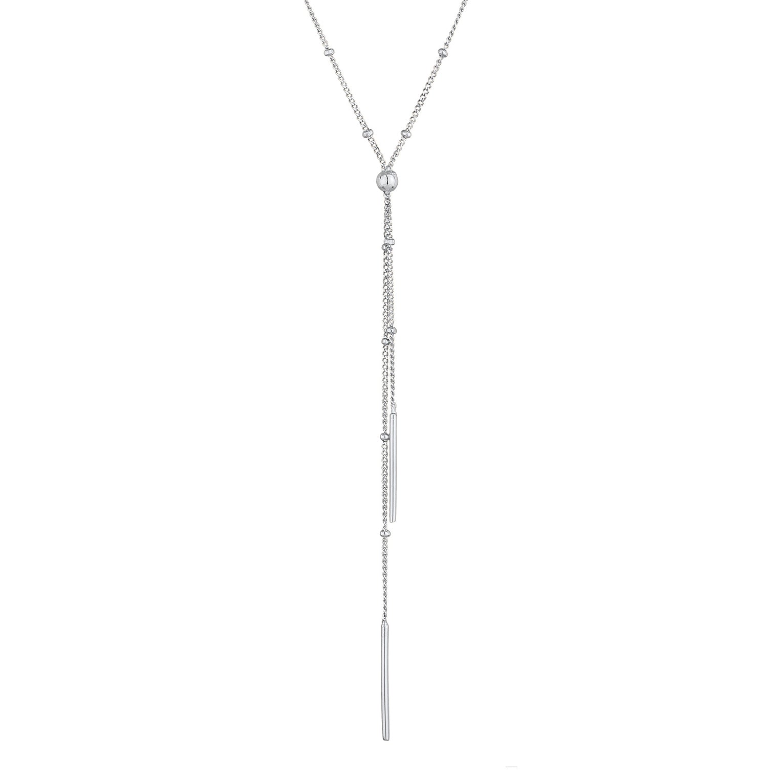 Silber - Elli | Y-Halskette Geo | 925er Sterling Silber