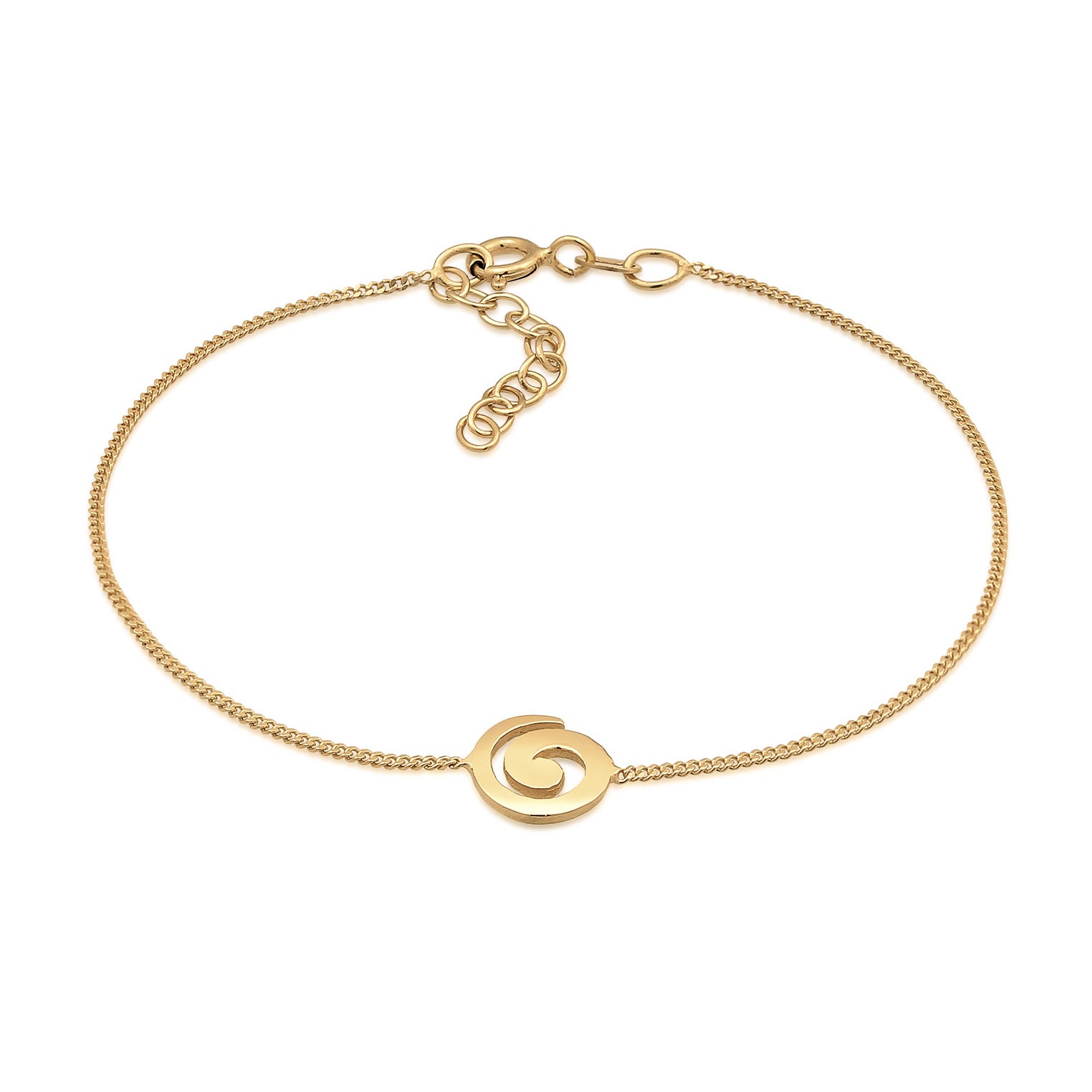 Gold - Elli | Armband Spirale | 925er Sterling Silber