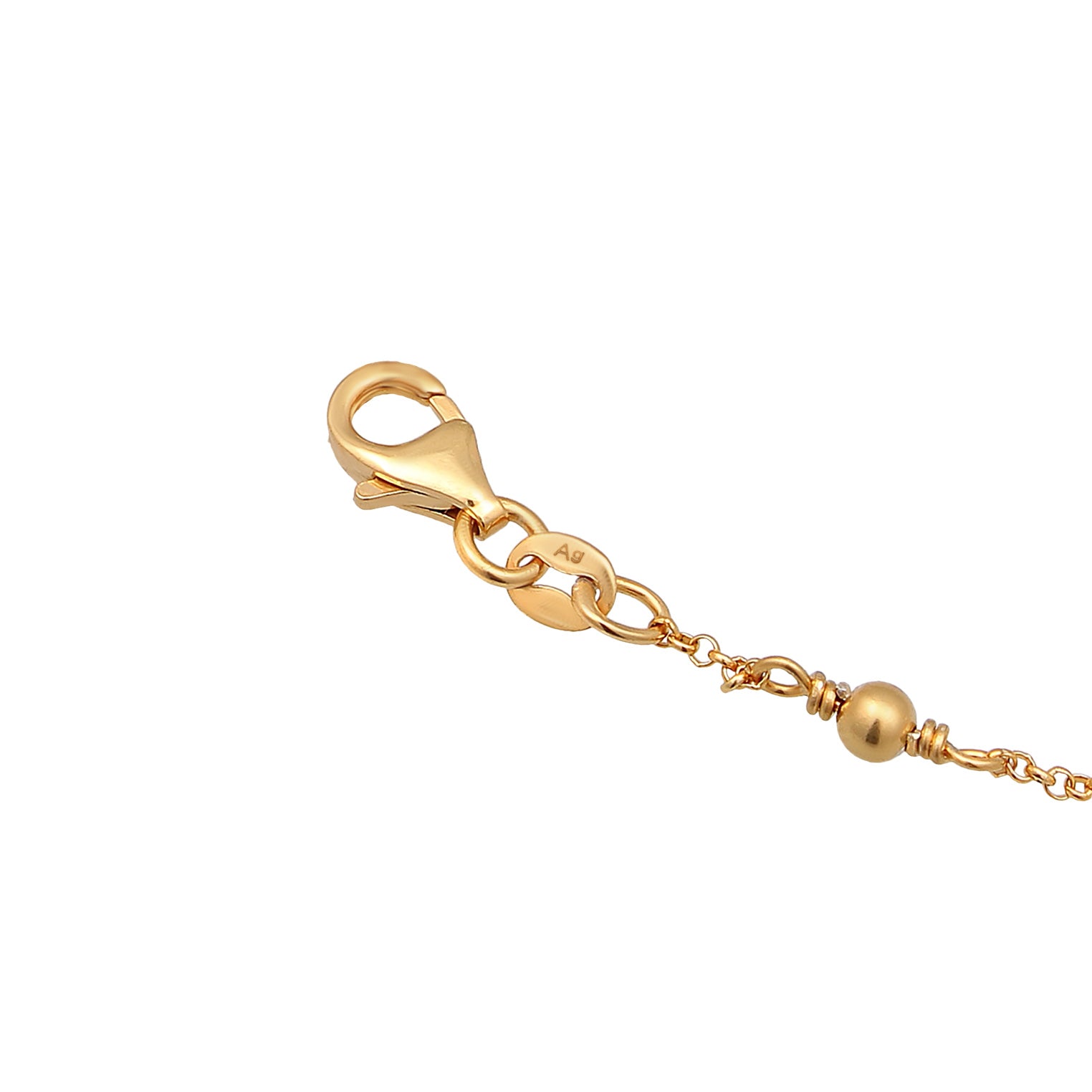 Gold - Elli | Armband  | Süßwasserzuchtperle | 925er Sterling Silber Vergoldet