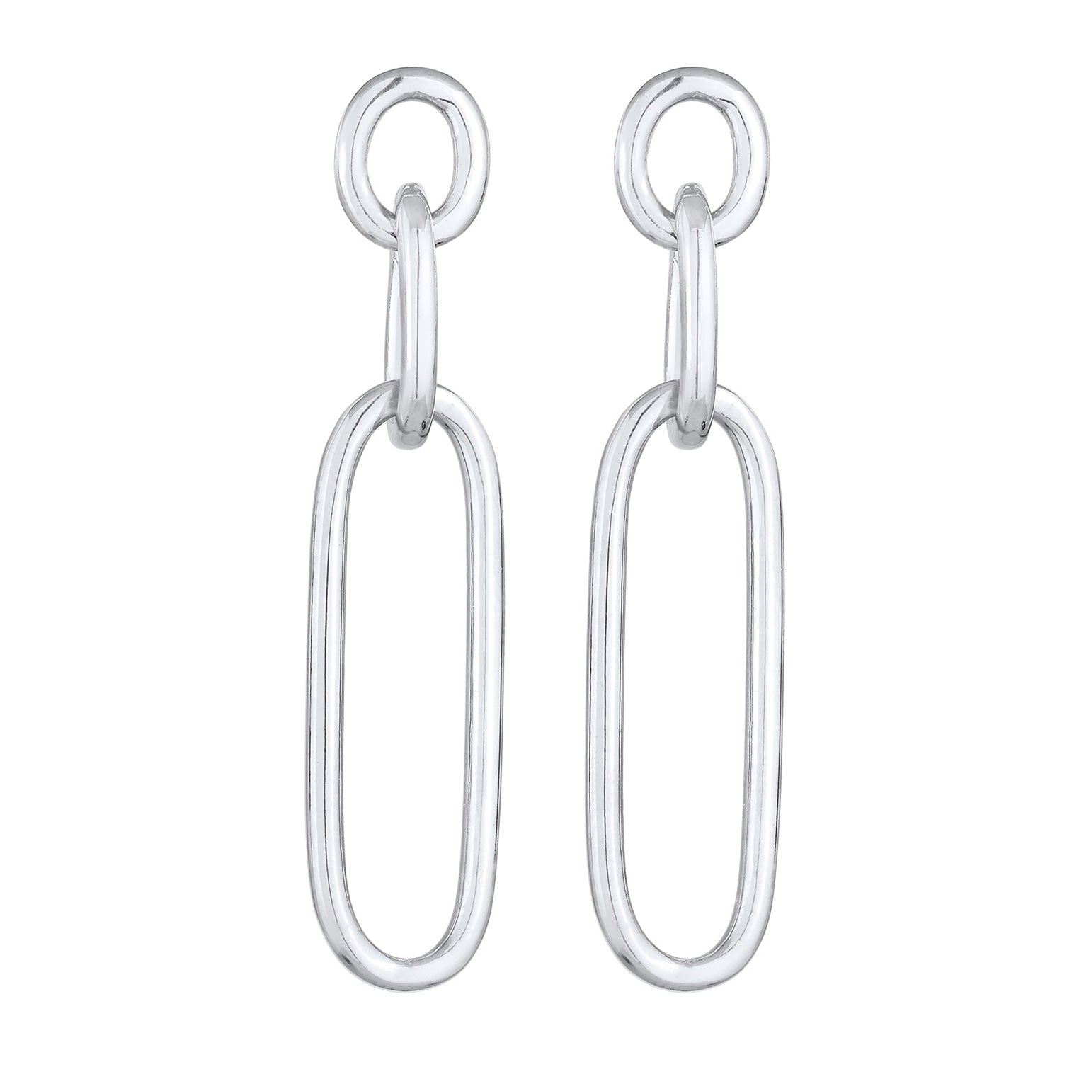 Silber - Elli | Ohrhänger Kettenglieder | 925er Sterling Silber