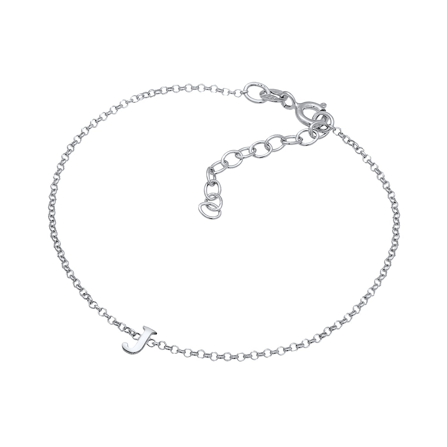 Silber - Elli | Armband Buchstabe J | 925er Sterling