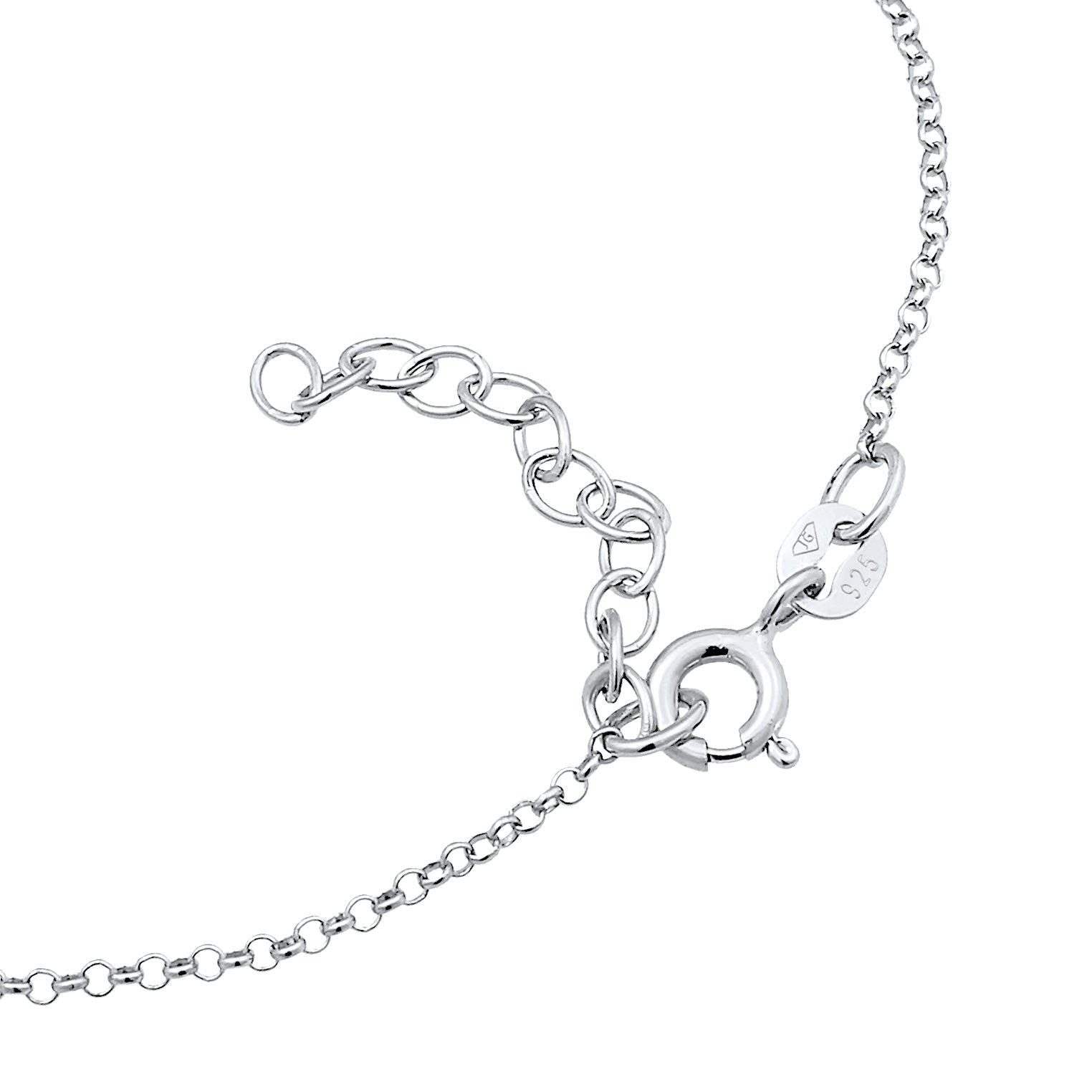 Silber - Elli | Armband Buchstabe K | 925er Sterling Silber