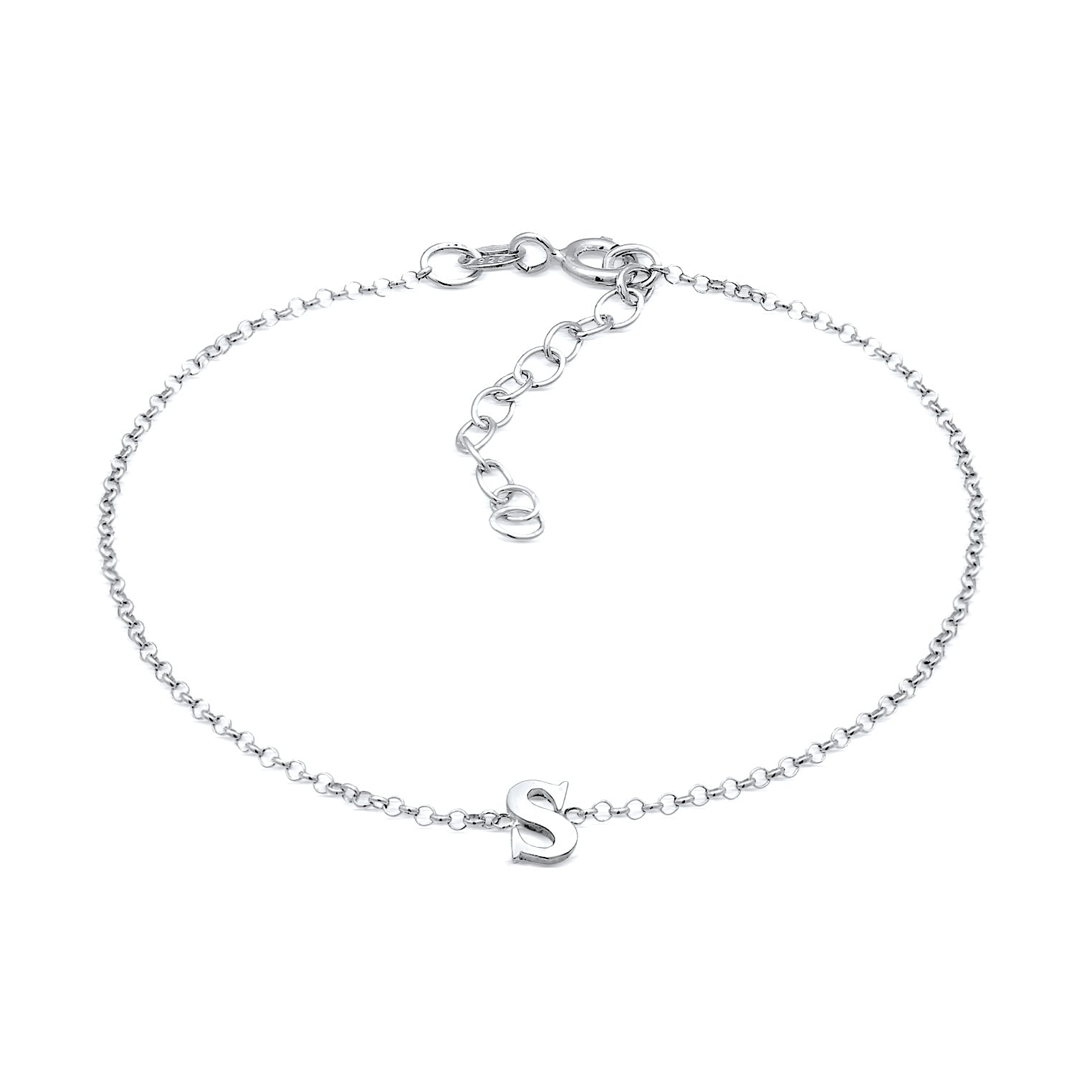 Silber - Elli | Armband Buchstabe S | 925er Sterling Silber