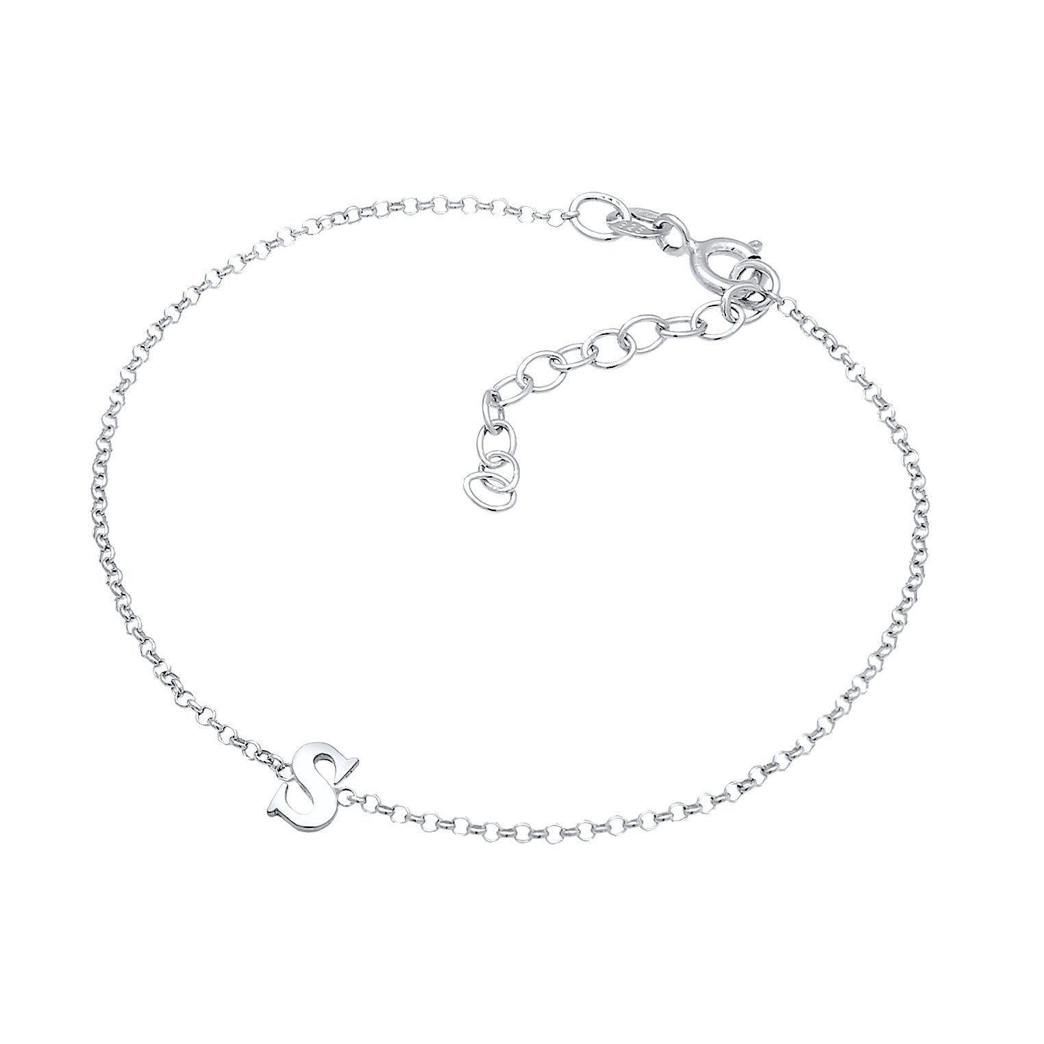 Silber - Elli | Armband Buchstabe S | 925er Sterling Silber