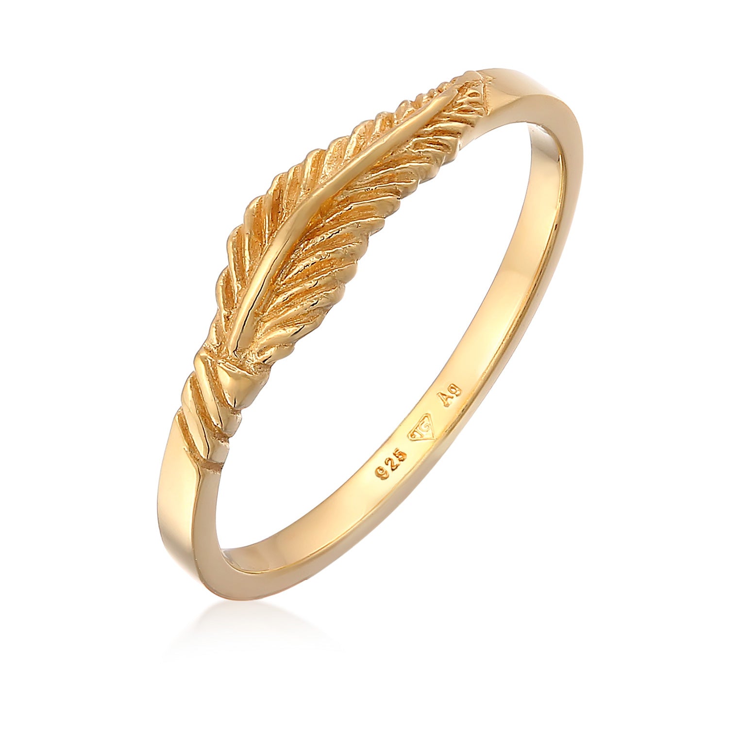 Gold - Elli | Ring Feder | 925er Sterling Silber