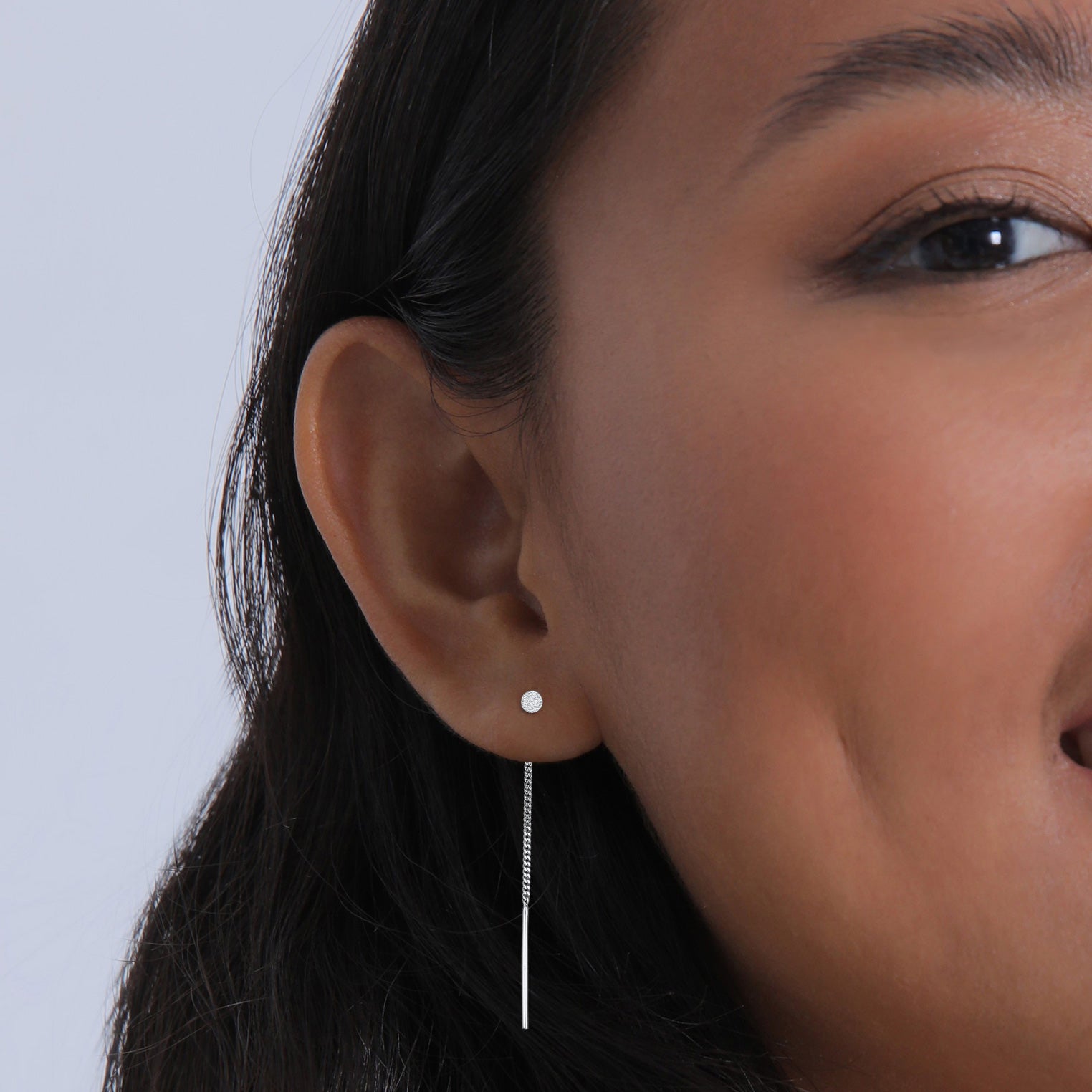 Silber - Elli | Ohrring-Set Ear Cuff Kette | 925er Sterling Silber