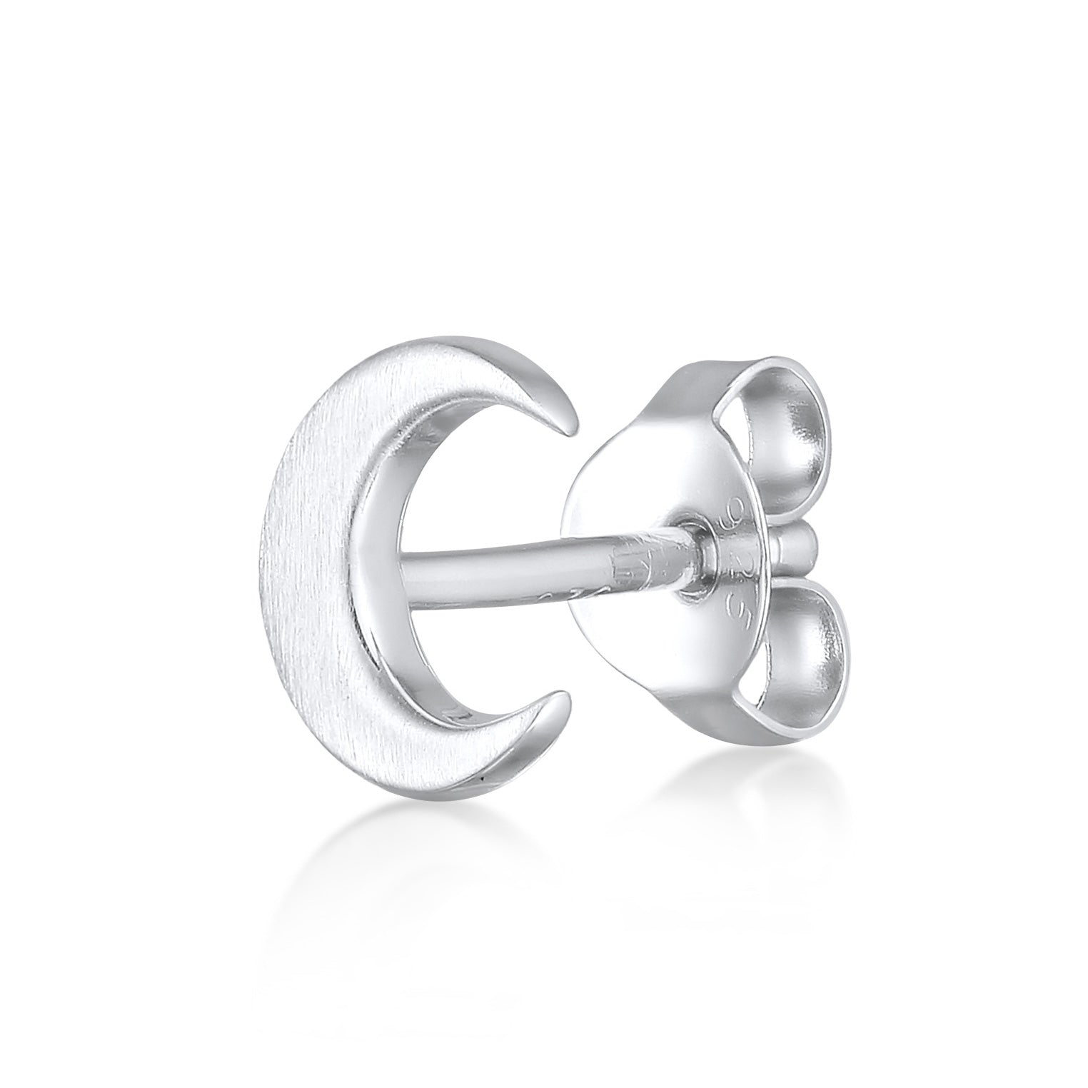 Silber - Elli | Ohrstecker Mond | 925er Sterling Silber