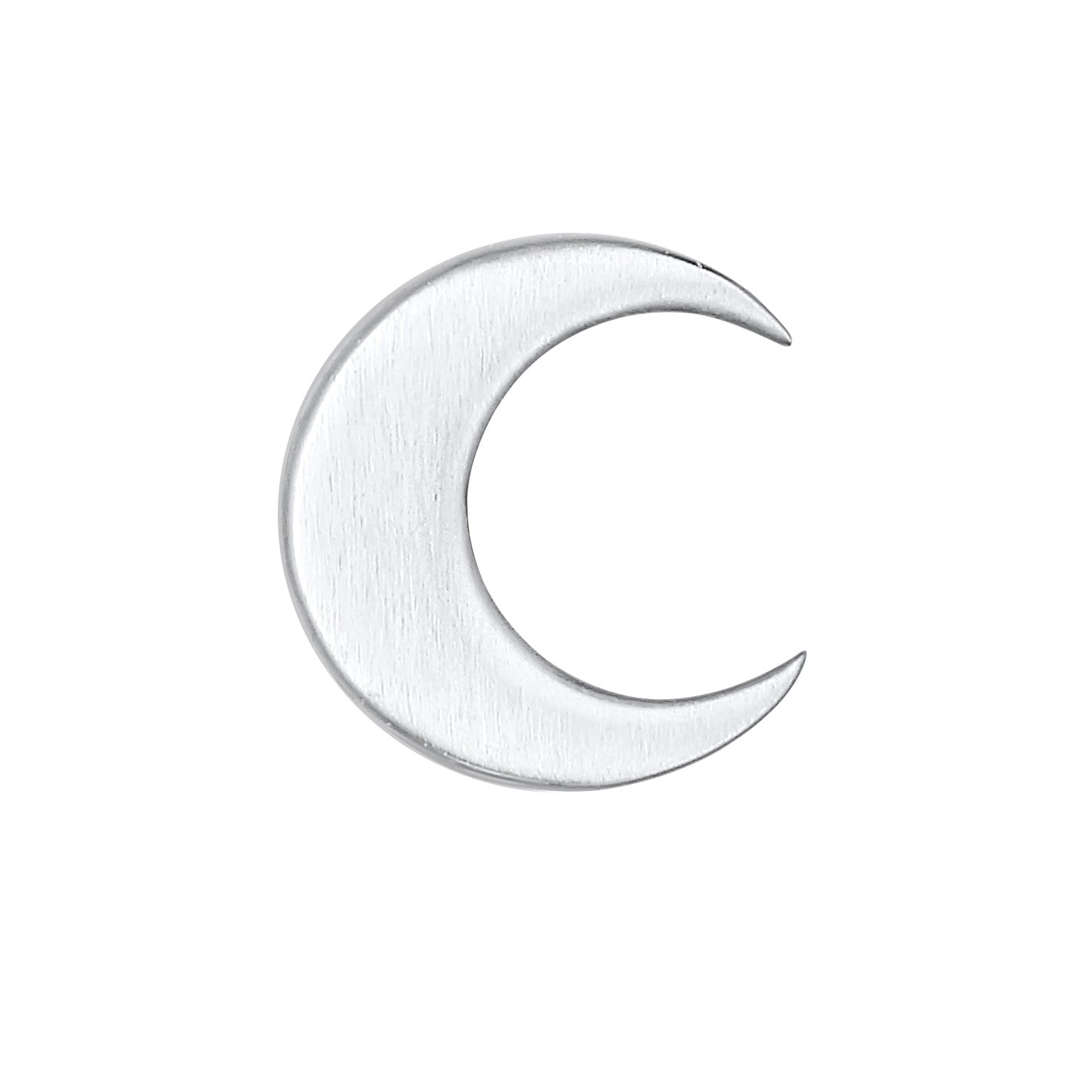 Silber - Elli | Ohrstecker Mond | 925er Sterling Silber