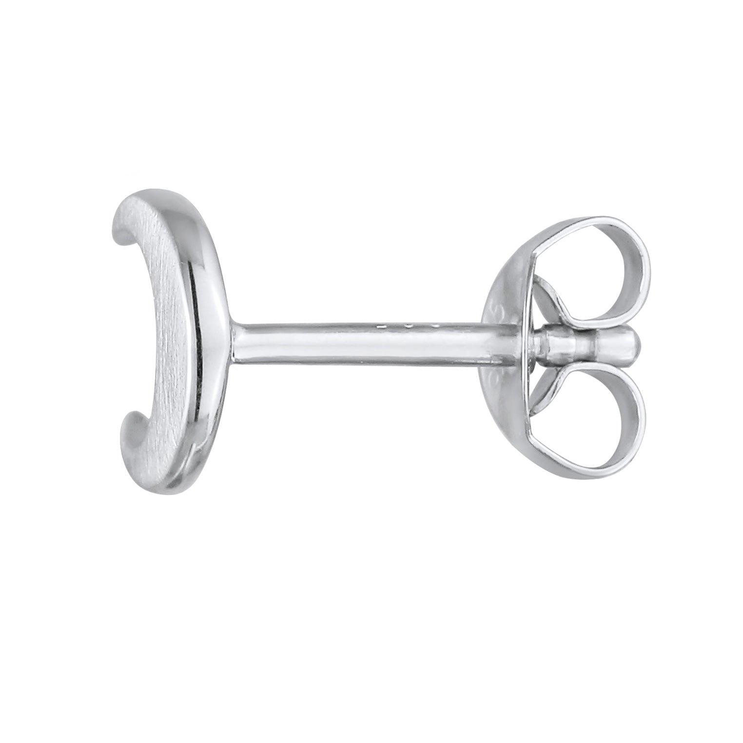 Silber - Elli | Ohrstecker Mond | 925er Sterling Silber