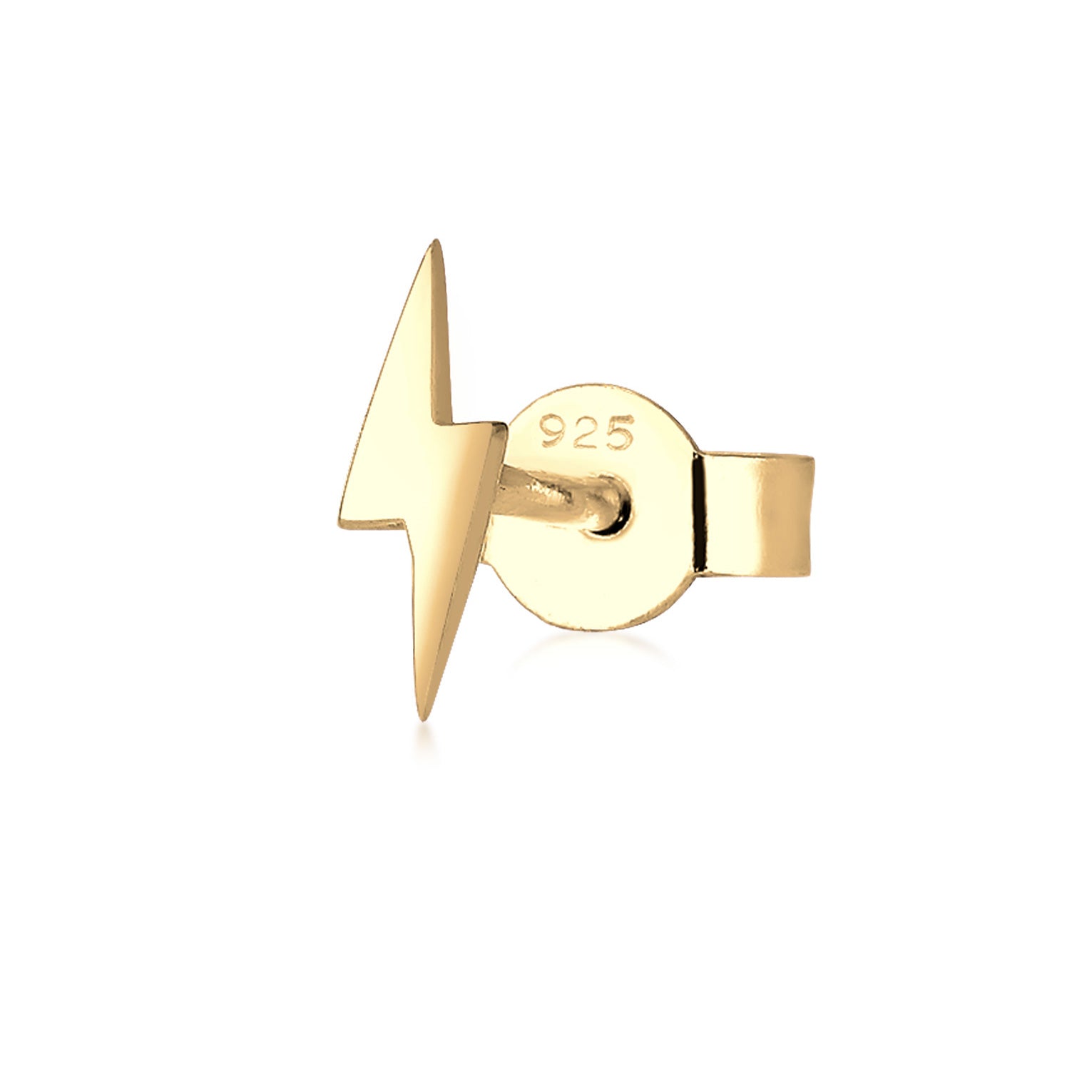 Gold - Elli | Ohrstecker Blitz | 925er Sterling Silber Vergoldet