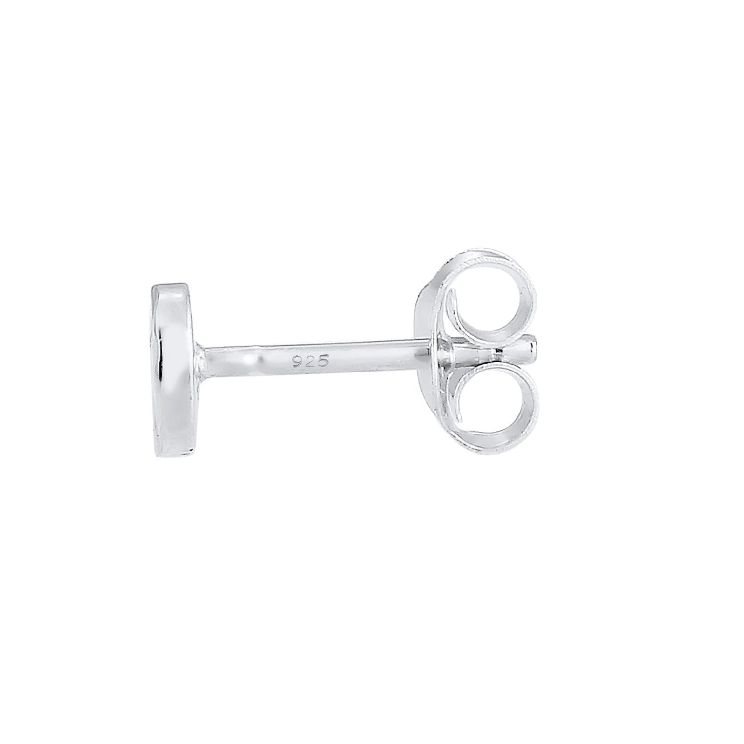 Silber - Elli | Ohrstecker Plättchen | 925er Sterling Silber