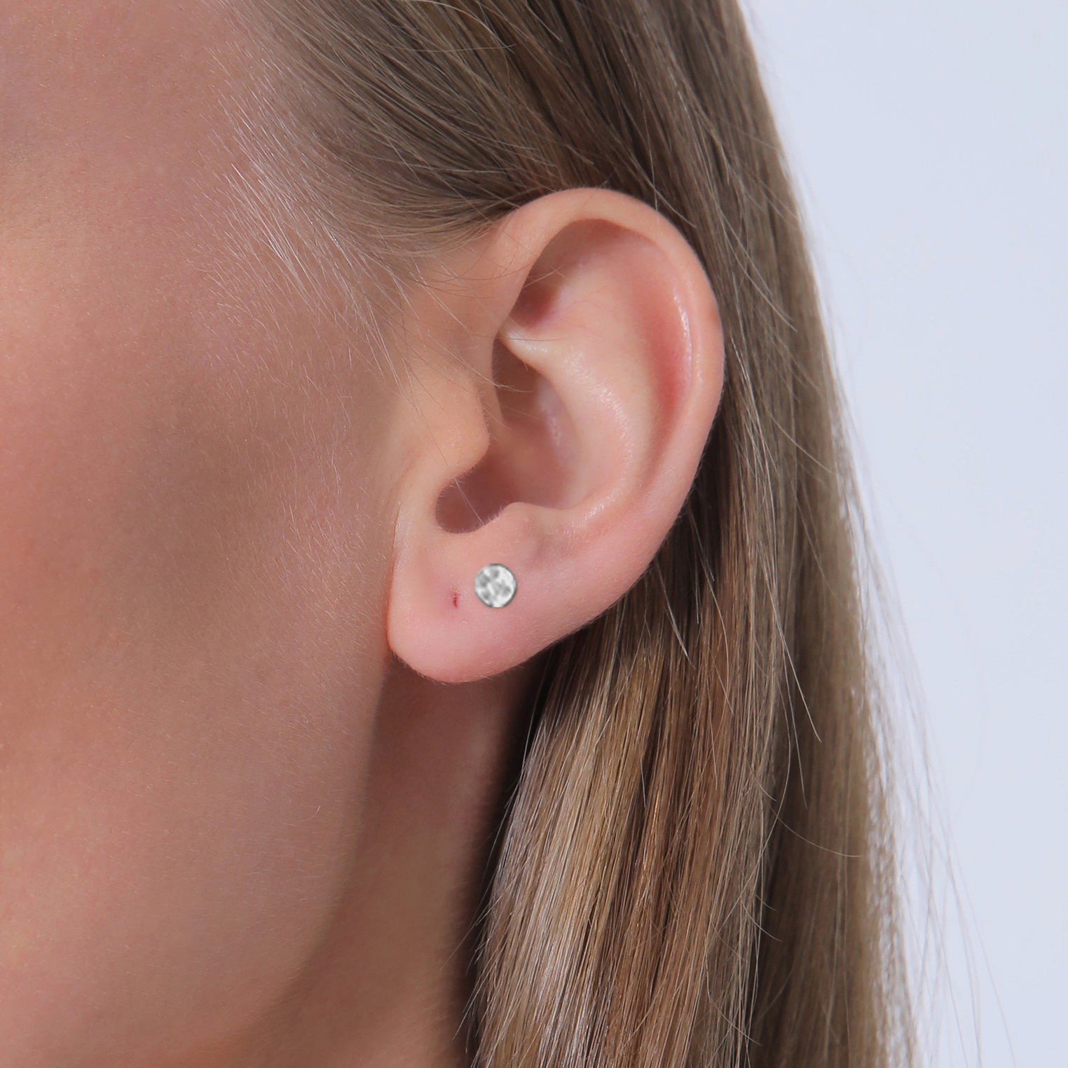 Silber - Elli | Ohrstecker Plättchen | 925er Sterling Silber