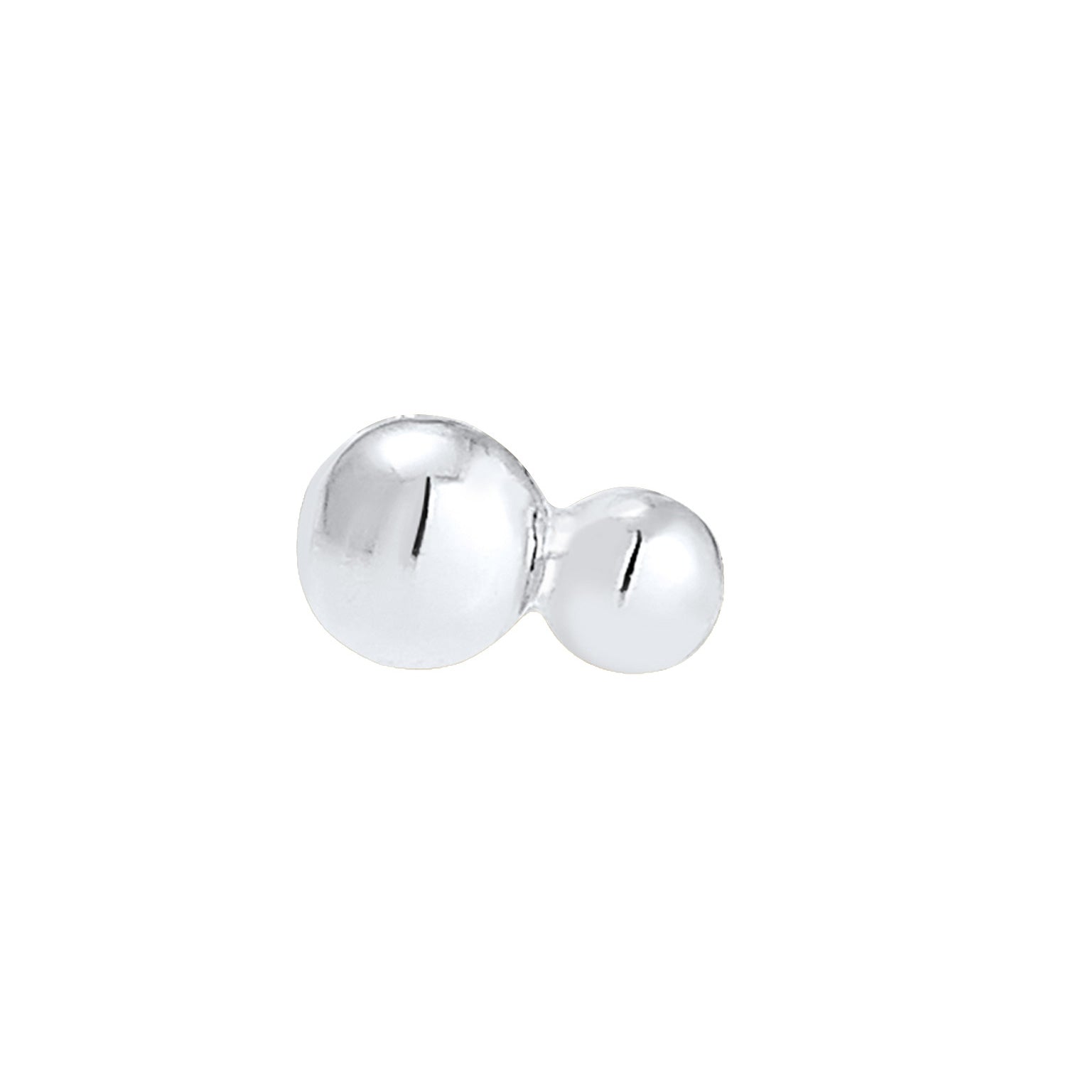 Silber - Elli | Ohrstecker Kugeln | 925er Sterling Silber