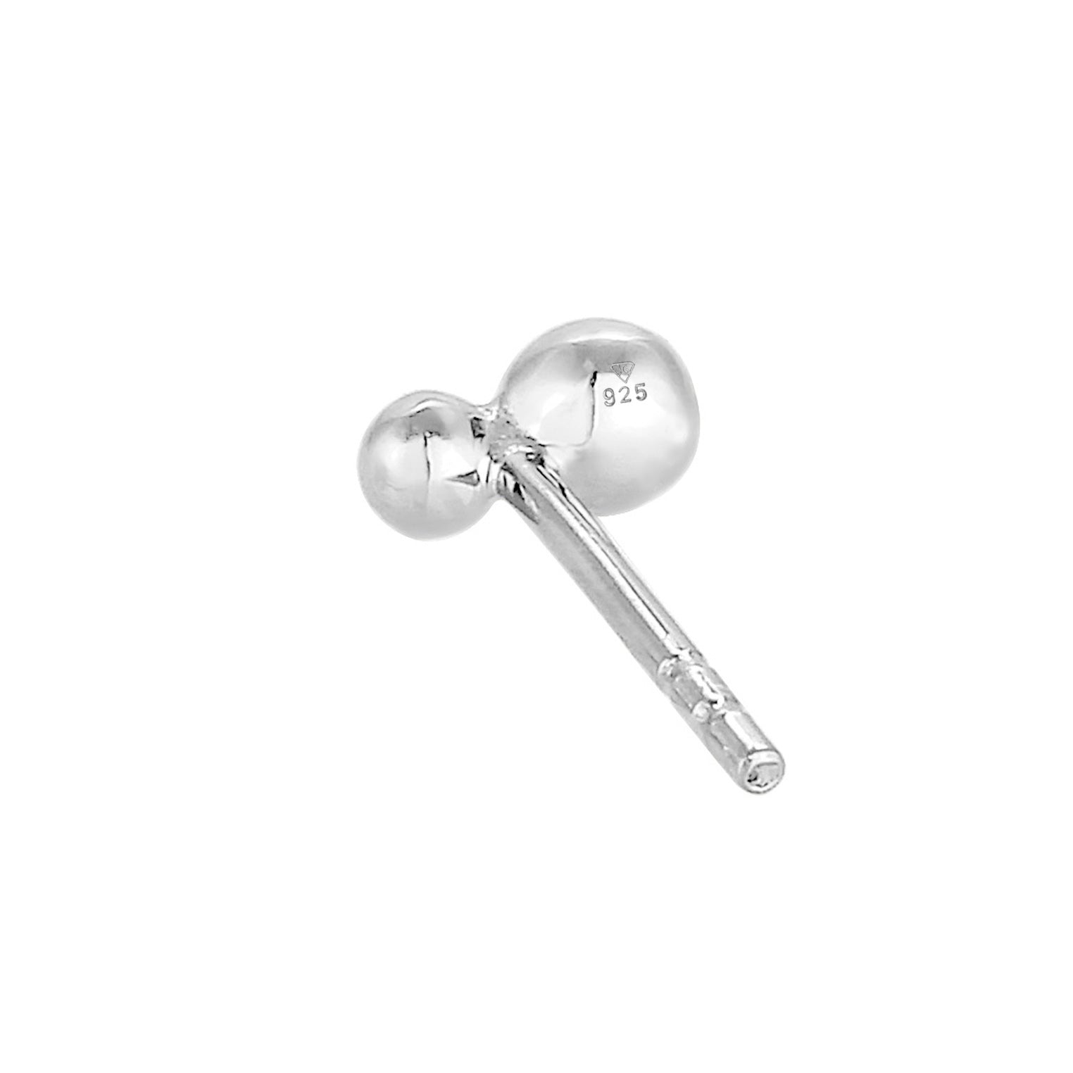 Silber - Elli | Ohrstecker Kugeln | 925er Sterling Silber