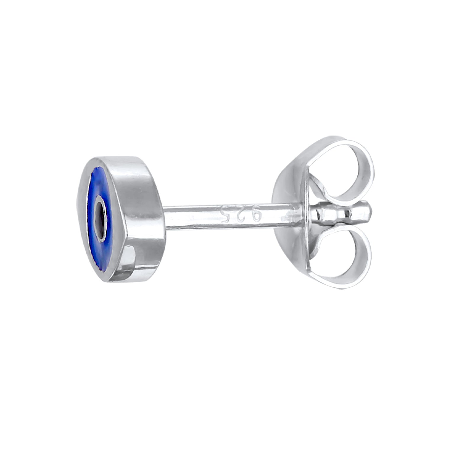 Silber - Elli | Ohrstecker Evil Eye | Emaille | 925er Sterling Silber