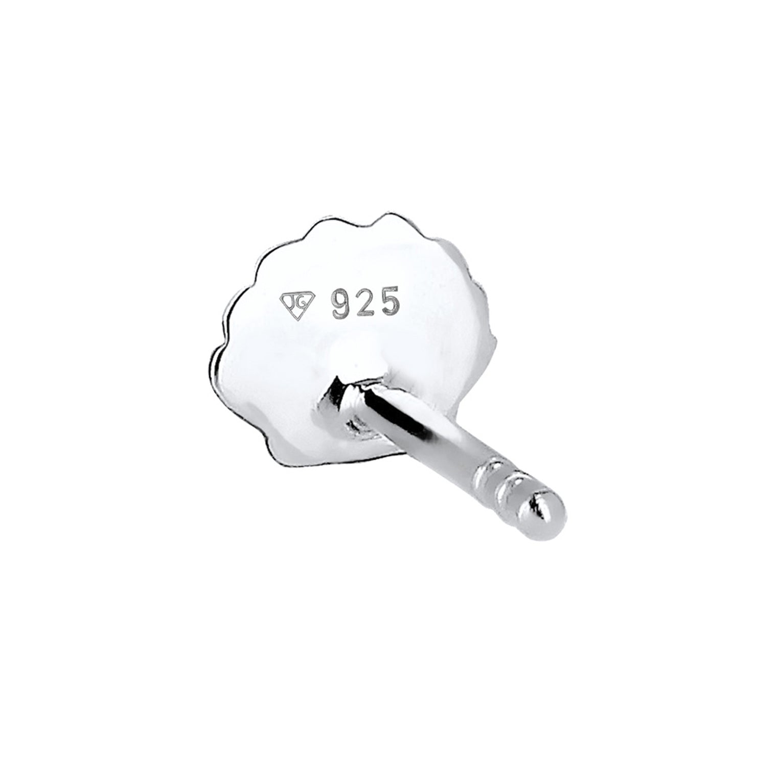 Silber - Elli | Ohrstecker Muschel | 925er Sterling Silber