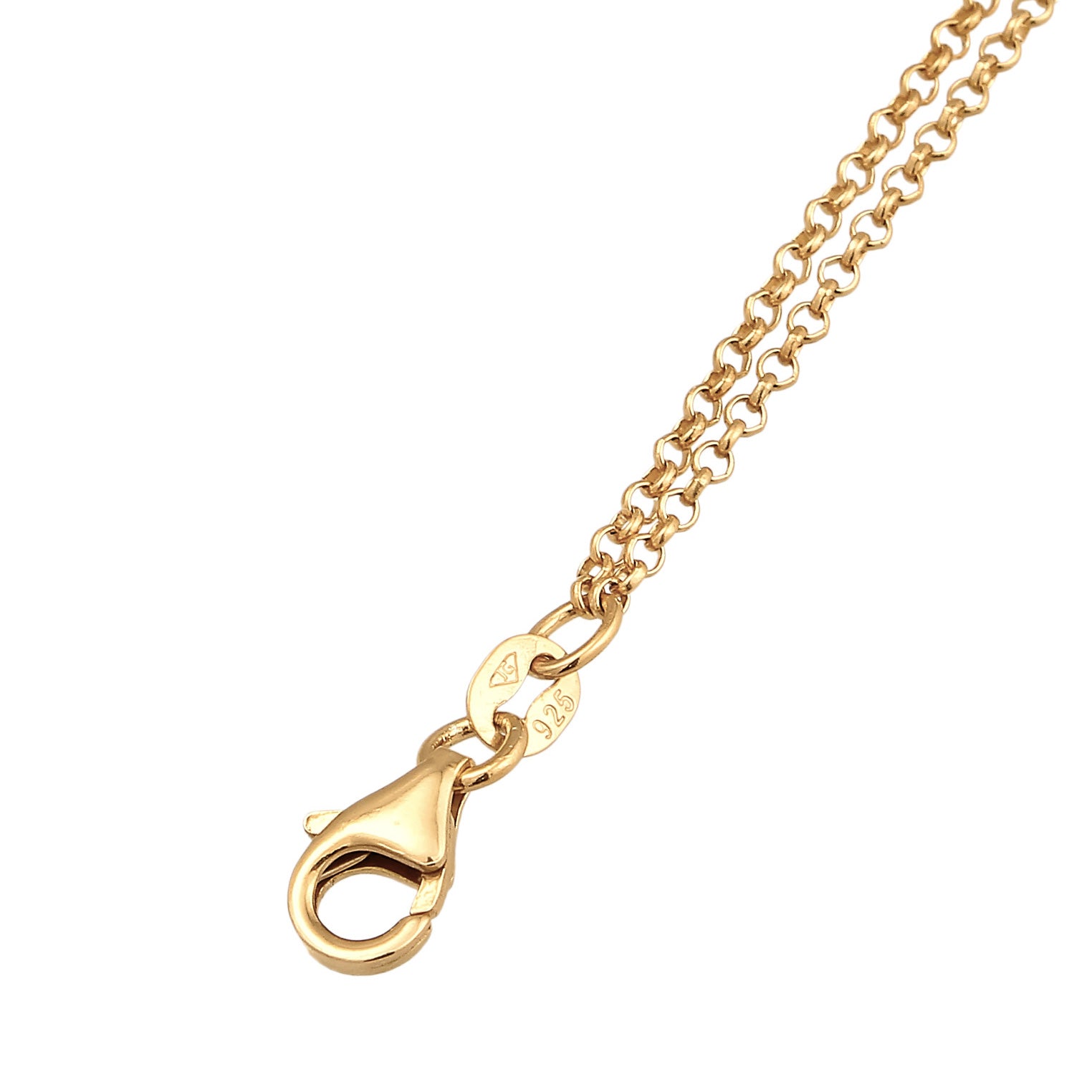 Gold - Elli | Fußkettchen Herz Unendlichkeit | 925er Sterling Silber