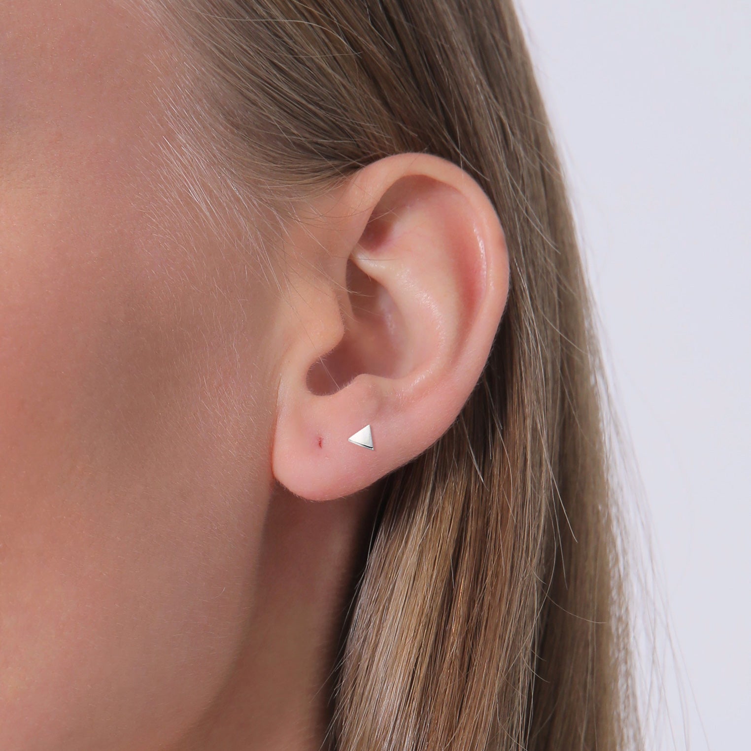 Silber - Elli | Ohrstecker Dreieck Geo | 925er Sterling Silber