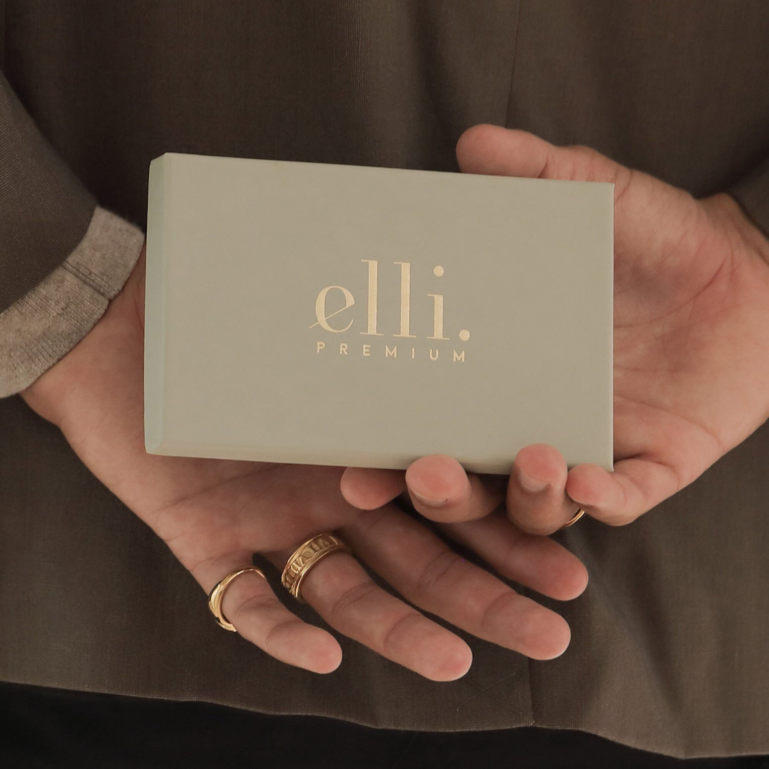 Hellgrün - Elli PREMIUM | Geschenkverpackung XL | für Armbänder oder Choker