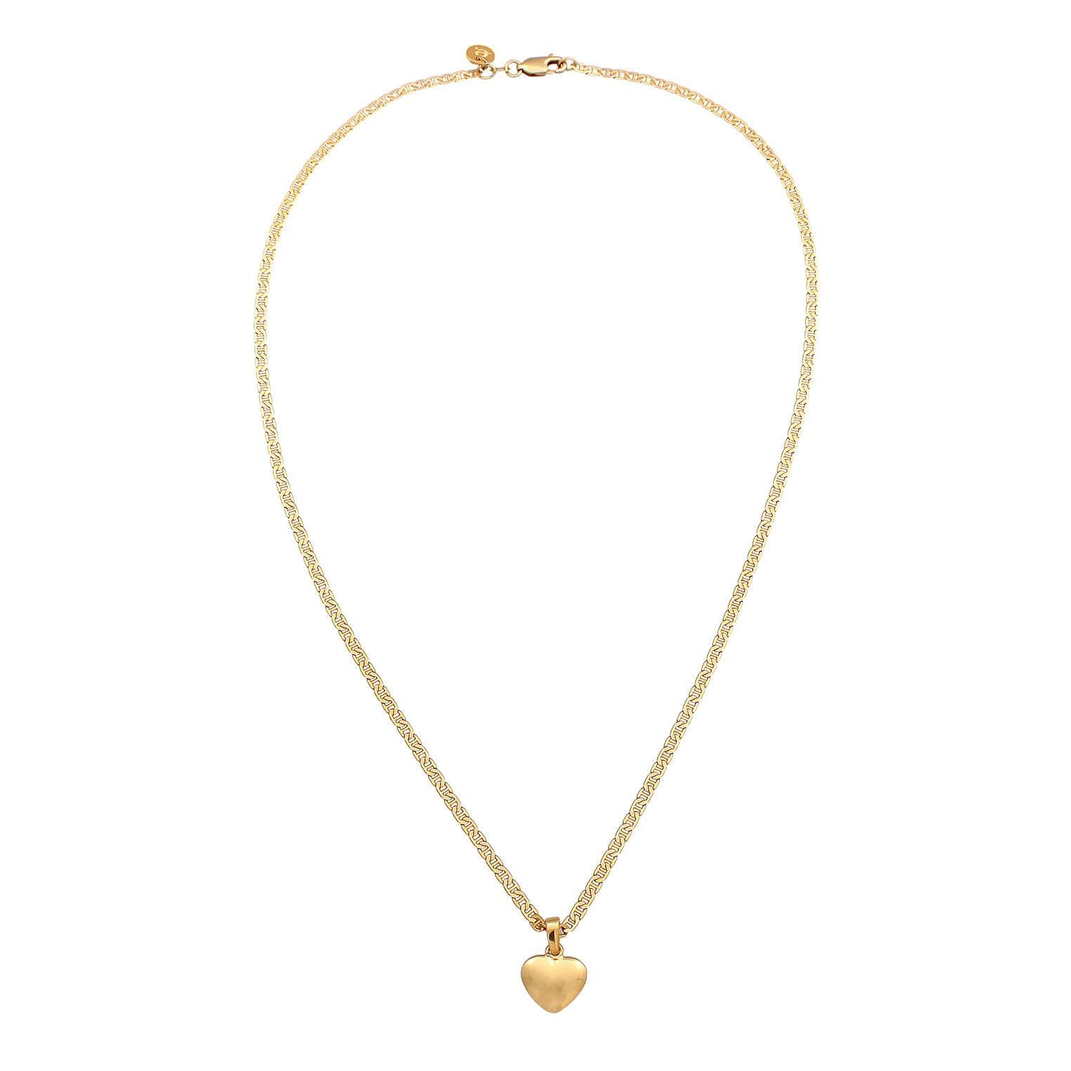 Gold - Elli | Halskette Herz | 925er Sterling Silber Vergoldet