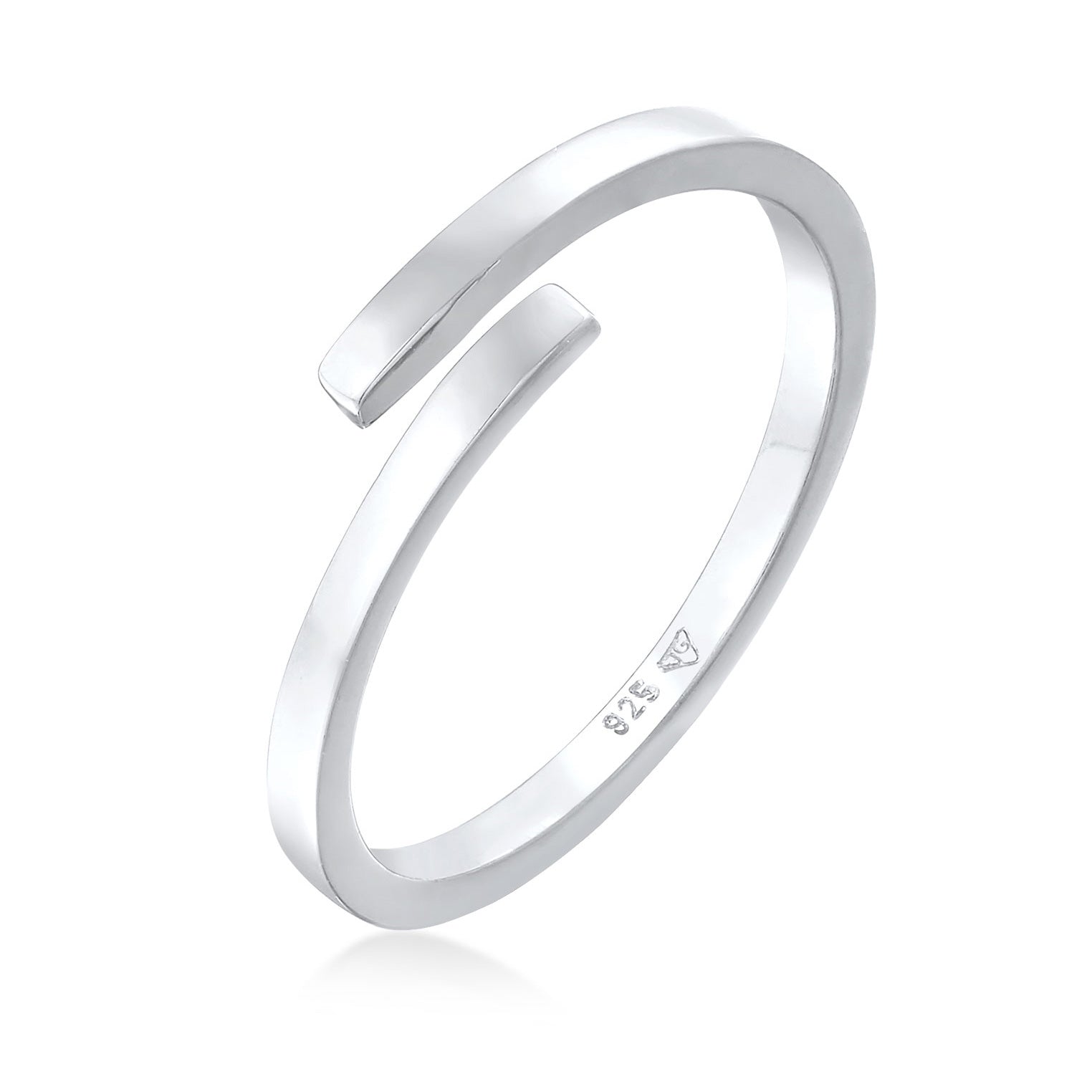 Silber - Elli | Wickelring Offen | 925er Sterling Silber