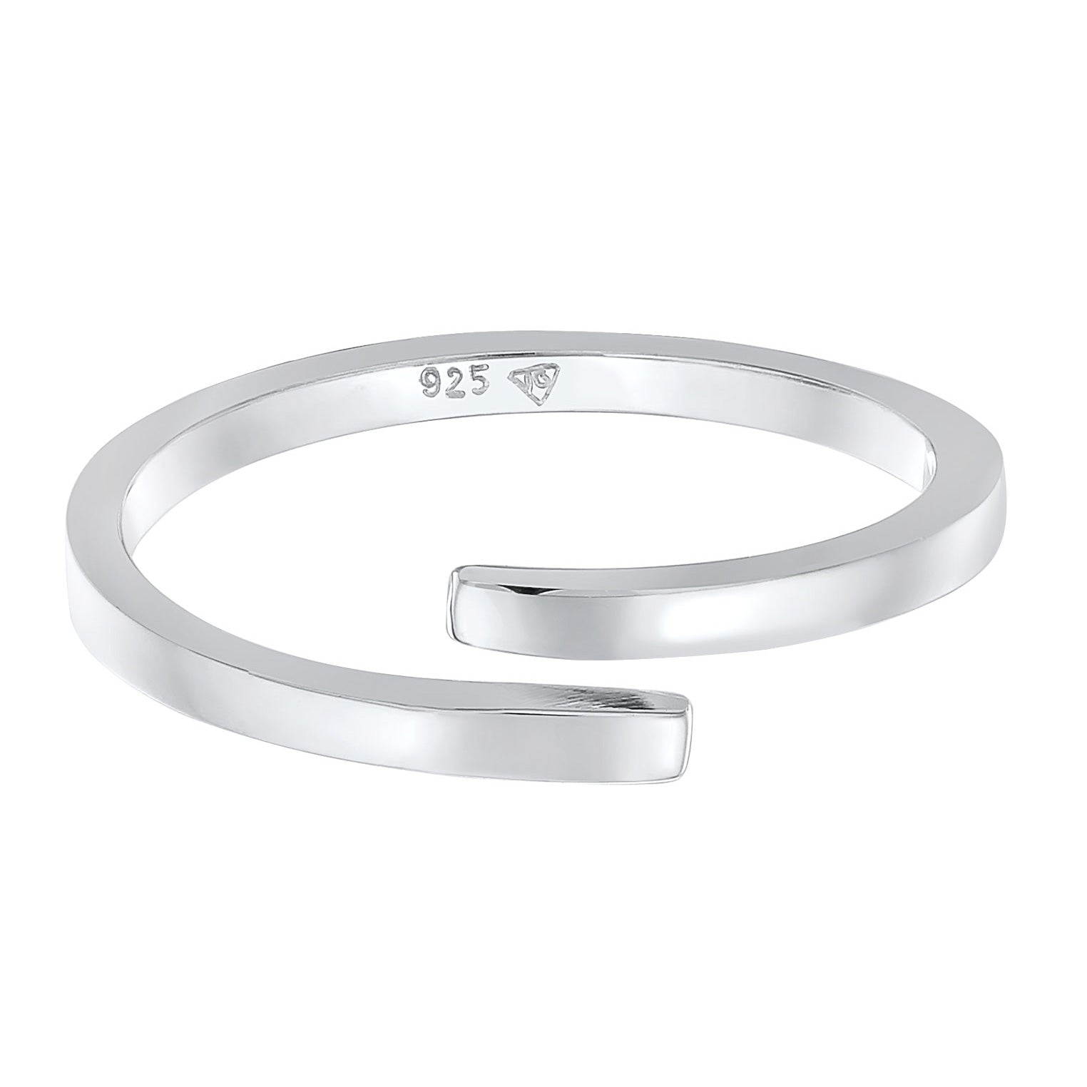 Silber - Elli | Wickelring Offen | 925er Sterling Silber