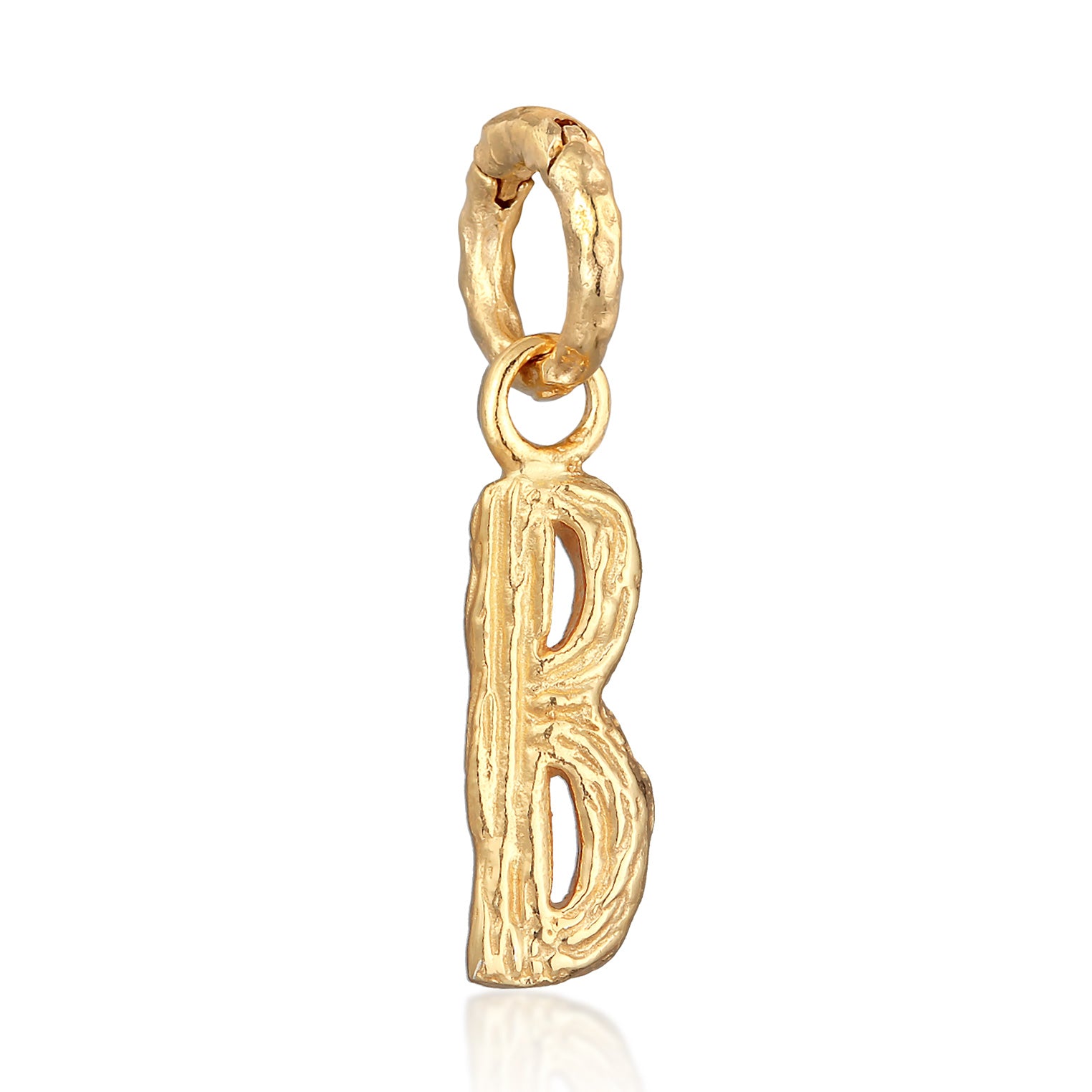 Gold - Elli | Anhänger B Organic | 925er Sterling Silber Vergoldet