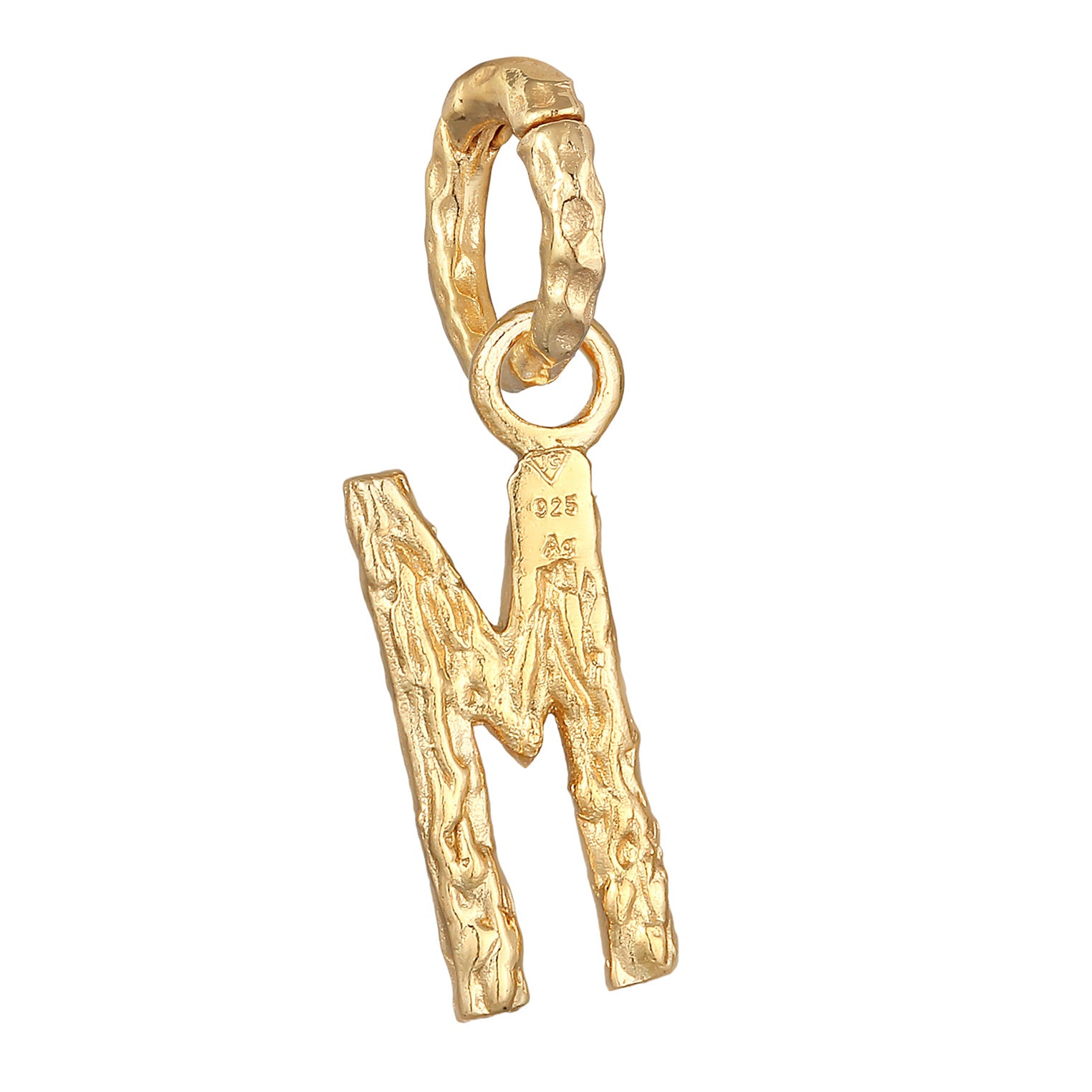 Gold - Elli | Anhänger M Organic | 925er Sterling Silber Vergoldet