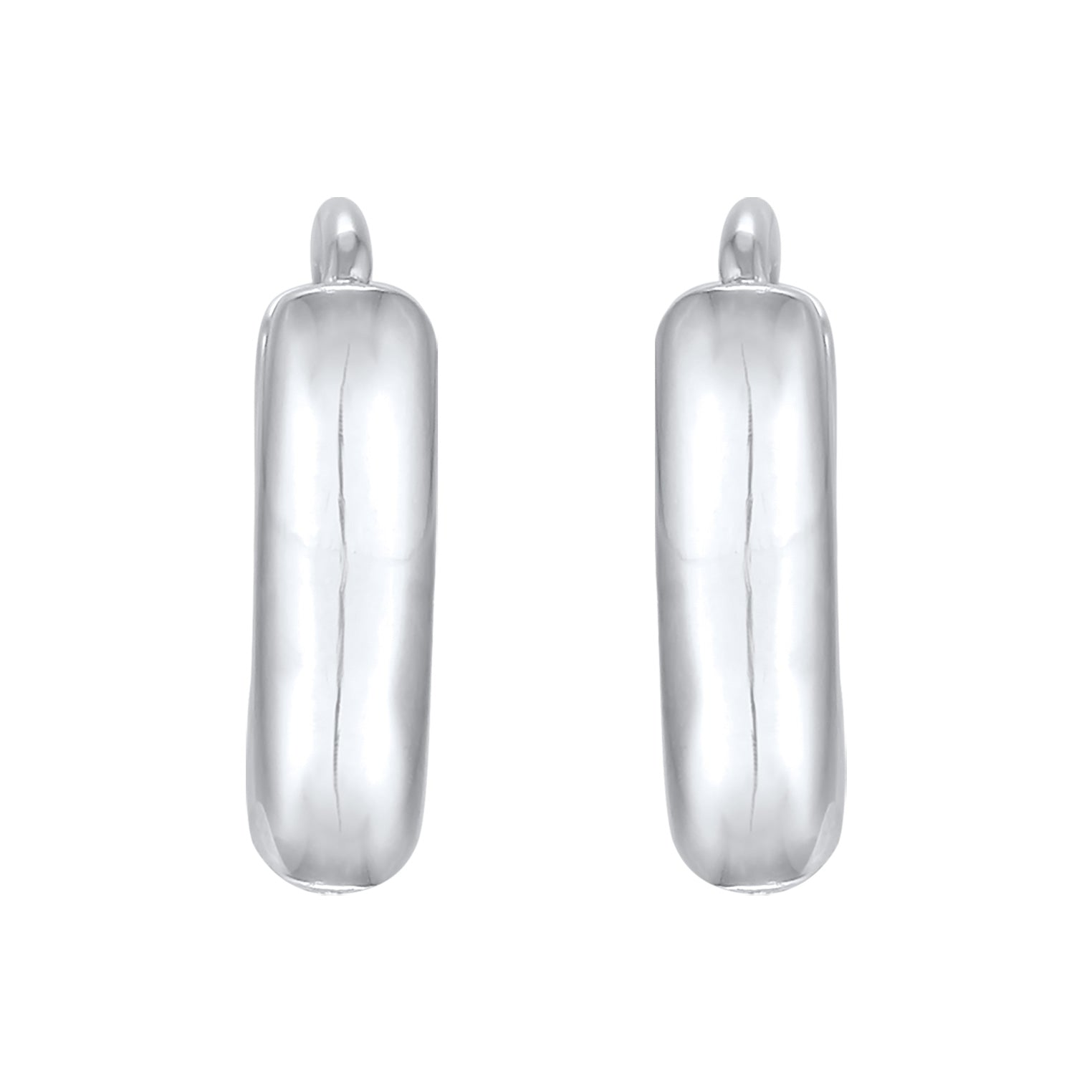 Silber - Elli | Creolen Scharnier Basic | 925er Sterling Silber