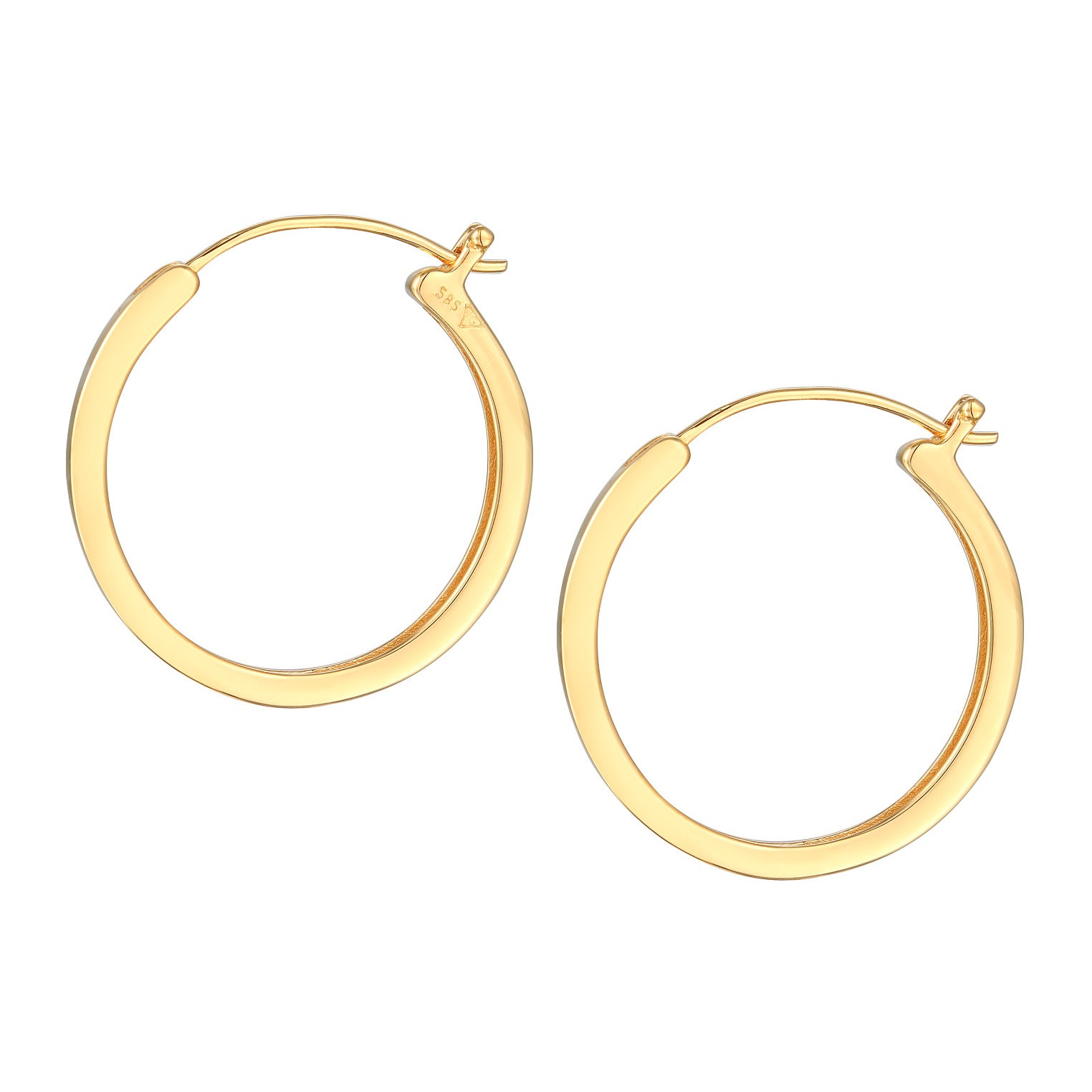 Gold - Elli PREMIUM | Creolen Klassisch | 585er Gelbgold