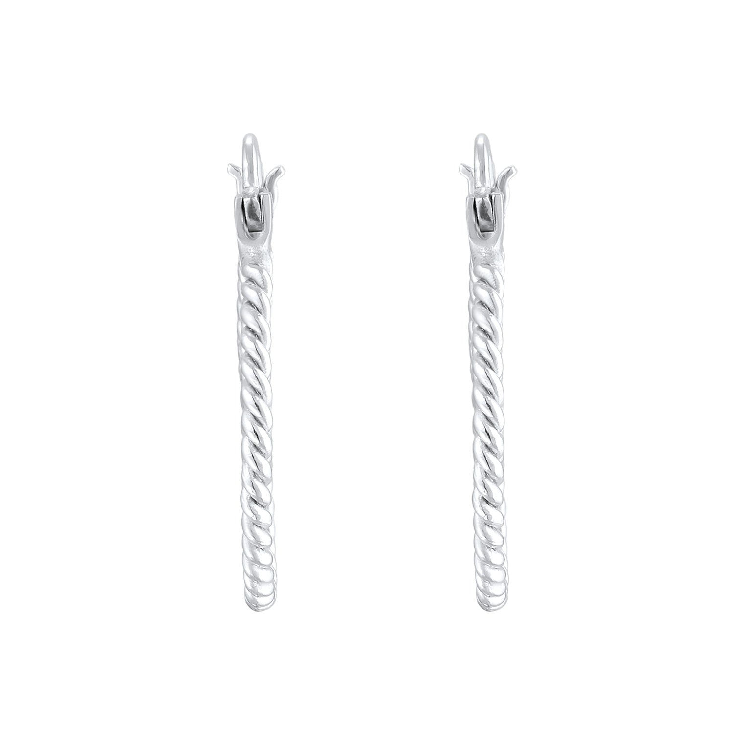 Silber - Elli | Creolen Twisted | 925er Sterling Silber