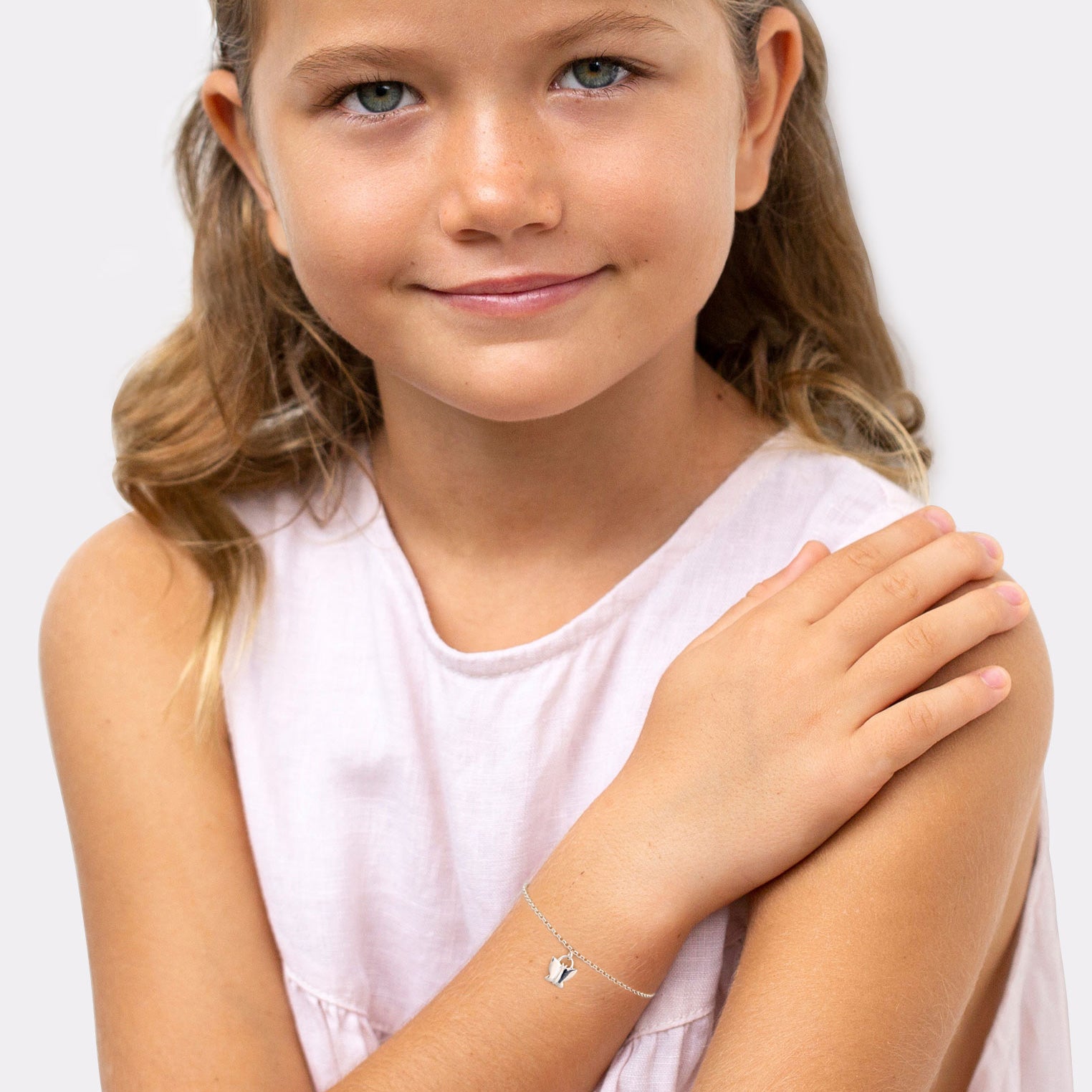 Silber - Elli | Armband Schmetterling Anhänger | 925er Sterling Silber