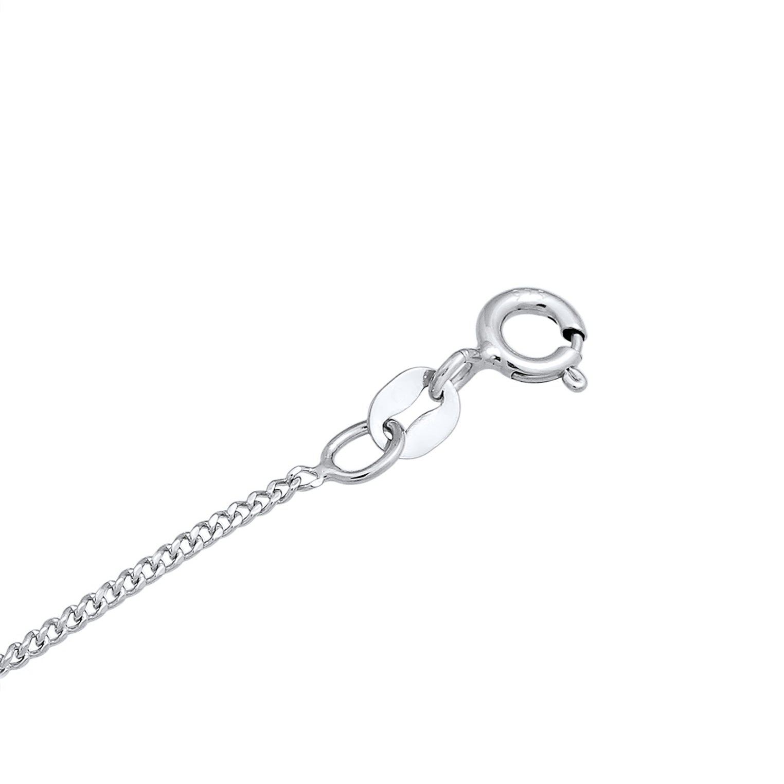 Silber - Elli | Halskette Infinity Anhänger | Mit Kristallen von Swarovski® (Weiß) | 925er Sterling Silber