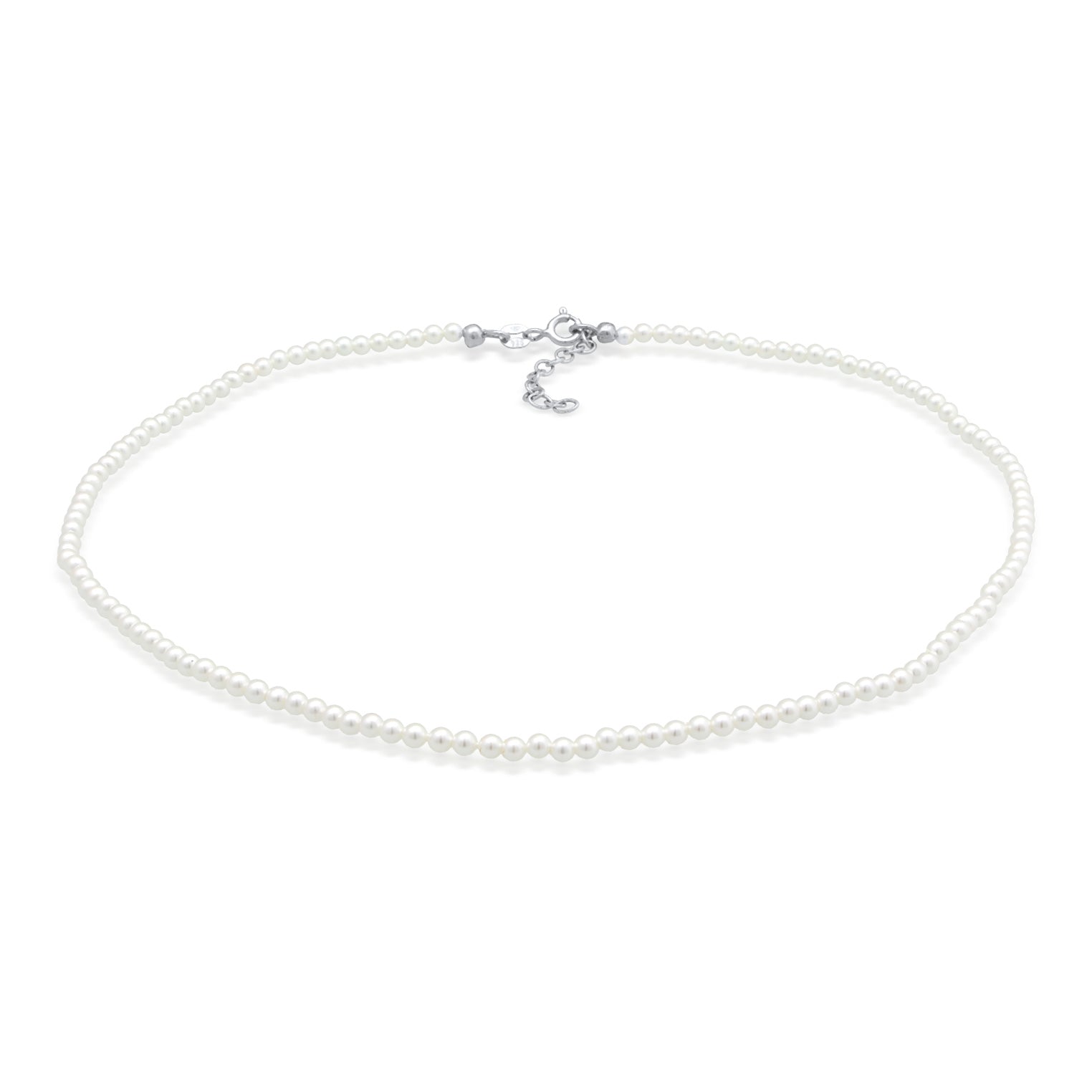 Silber - Elli | Choker | Muschelkernperlen | 925er Sterling Silber