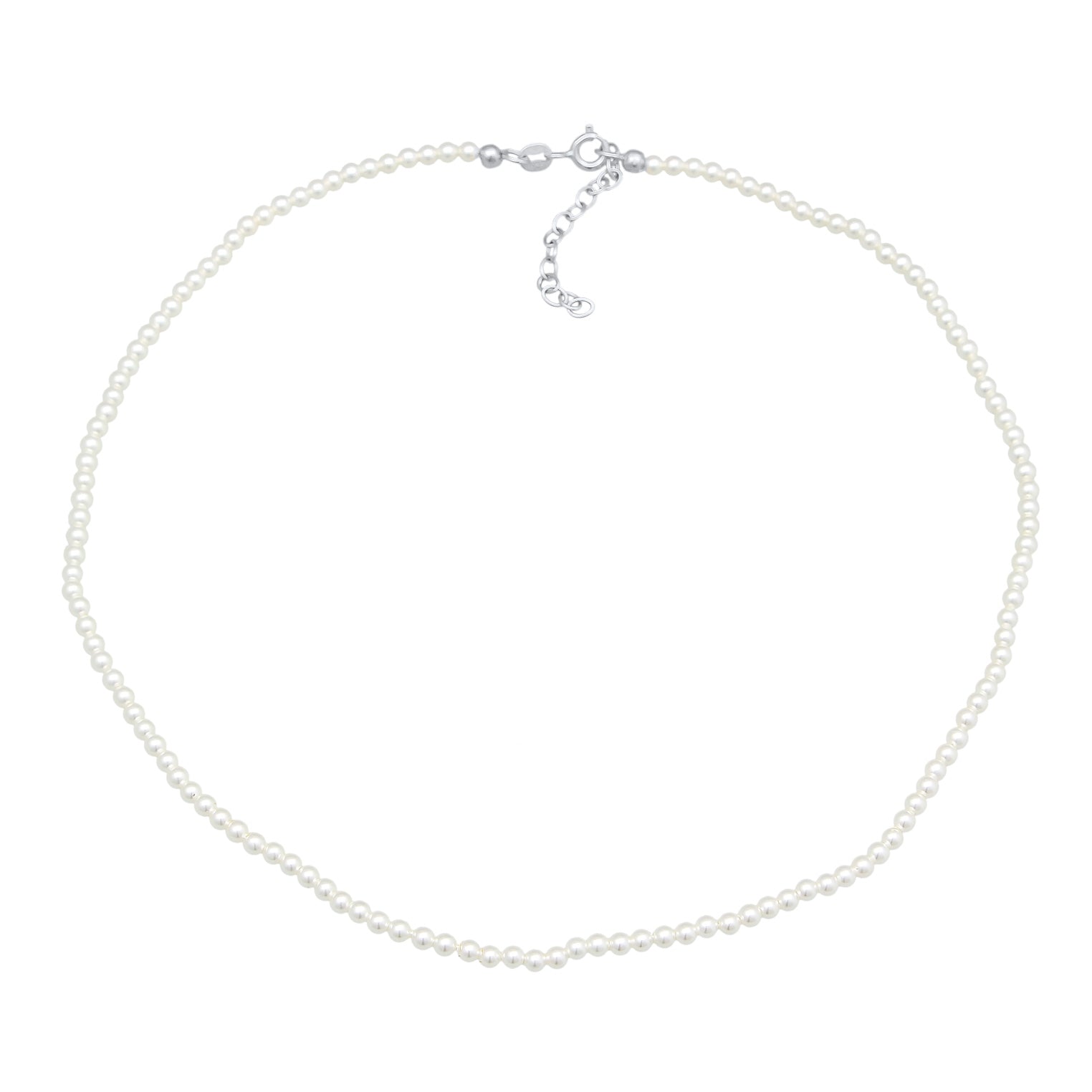 Silber - Elli | Choker | Muschelkernperlen | 925er Sterling Silber