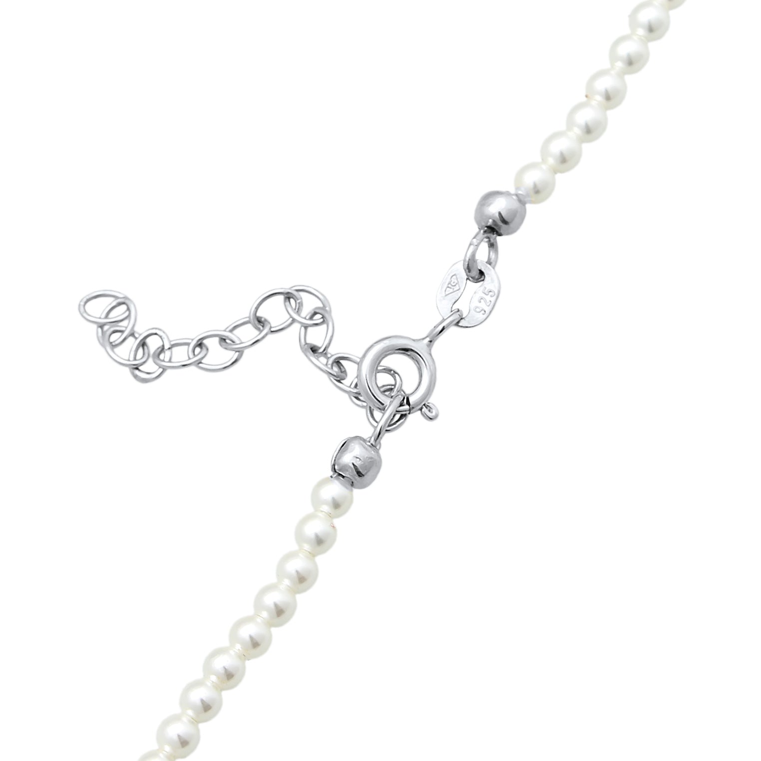 Silber - Elli | Choker | Muschelkernperlen | 925er Sterling Silber