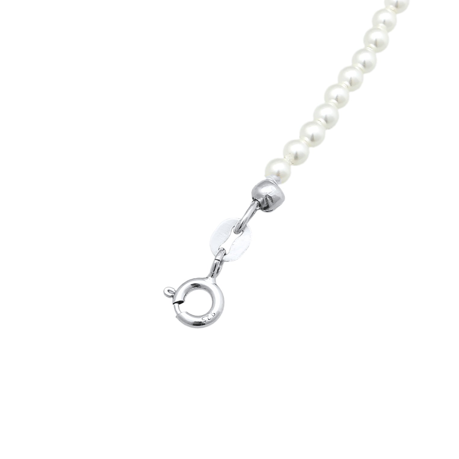 Silber - Elli | Choker | Muschelkernperlen | 925er Sterling Silber