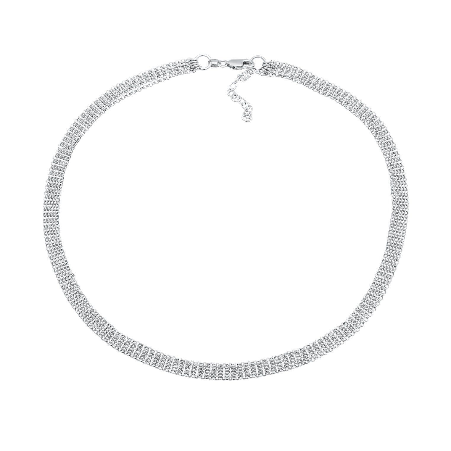 Silber - Elli | Glieder Choker | 925er Sterling Silber